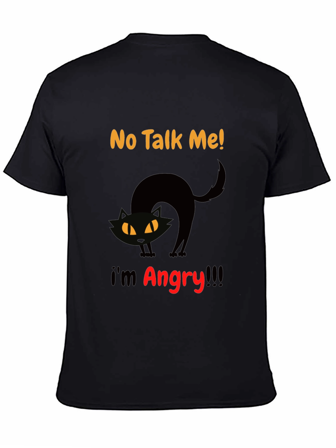 Angry Cat Graphic Tee - No Talk Me!