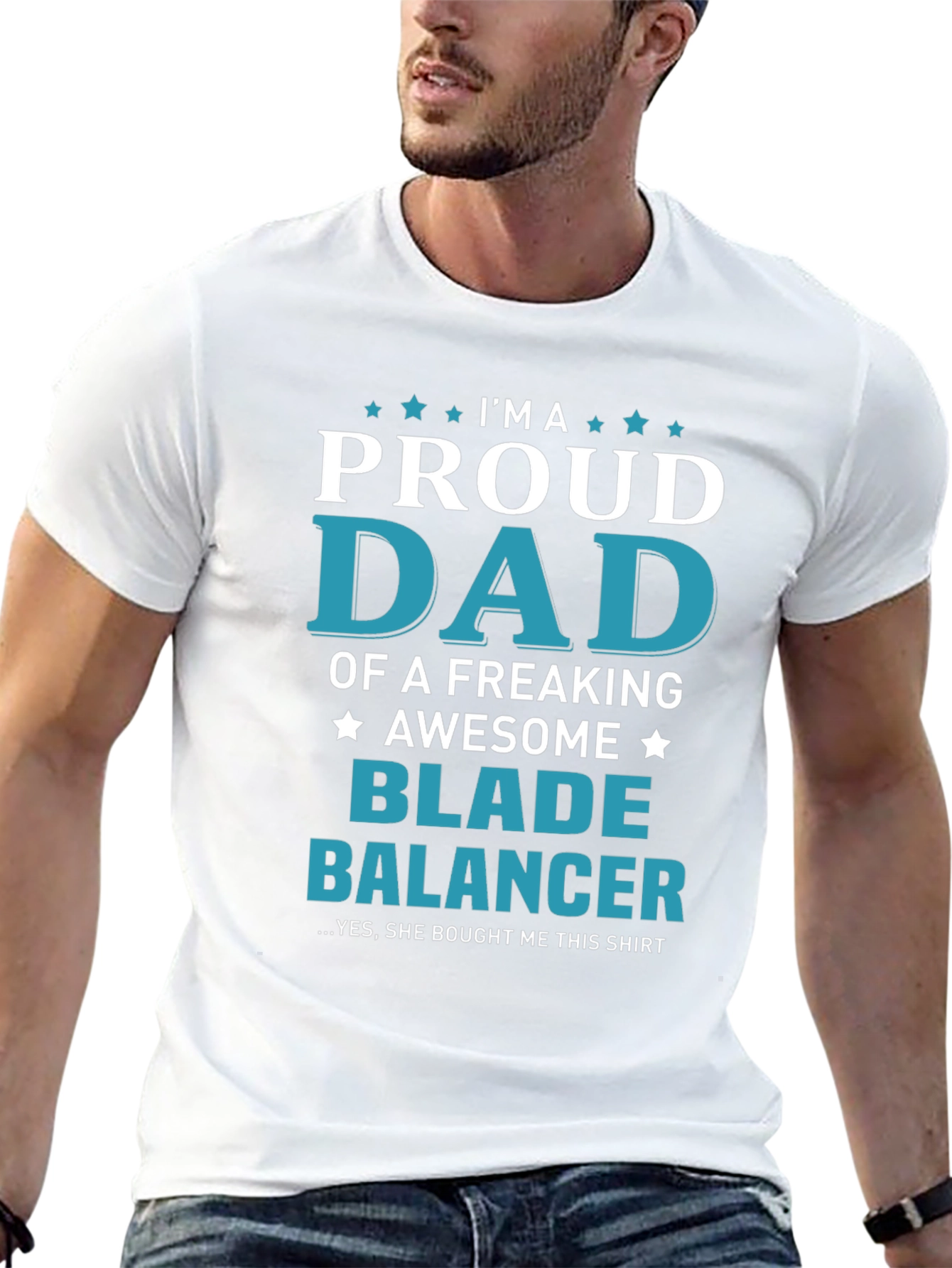 Proud Dad Blade Balancer Graphic T-Shirt