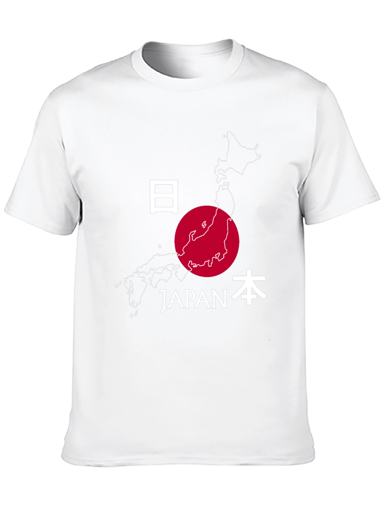 Japan Map Graphic Tee - Stylish Travel Souvenir Shirt