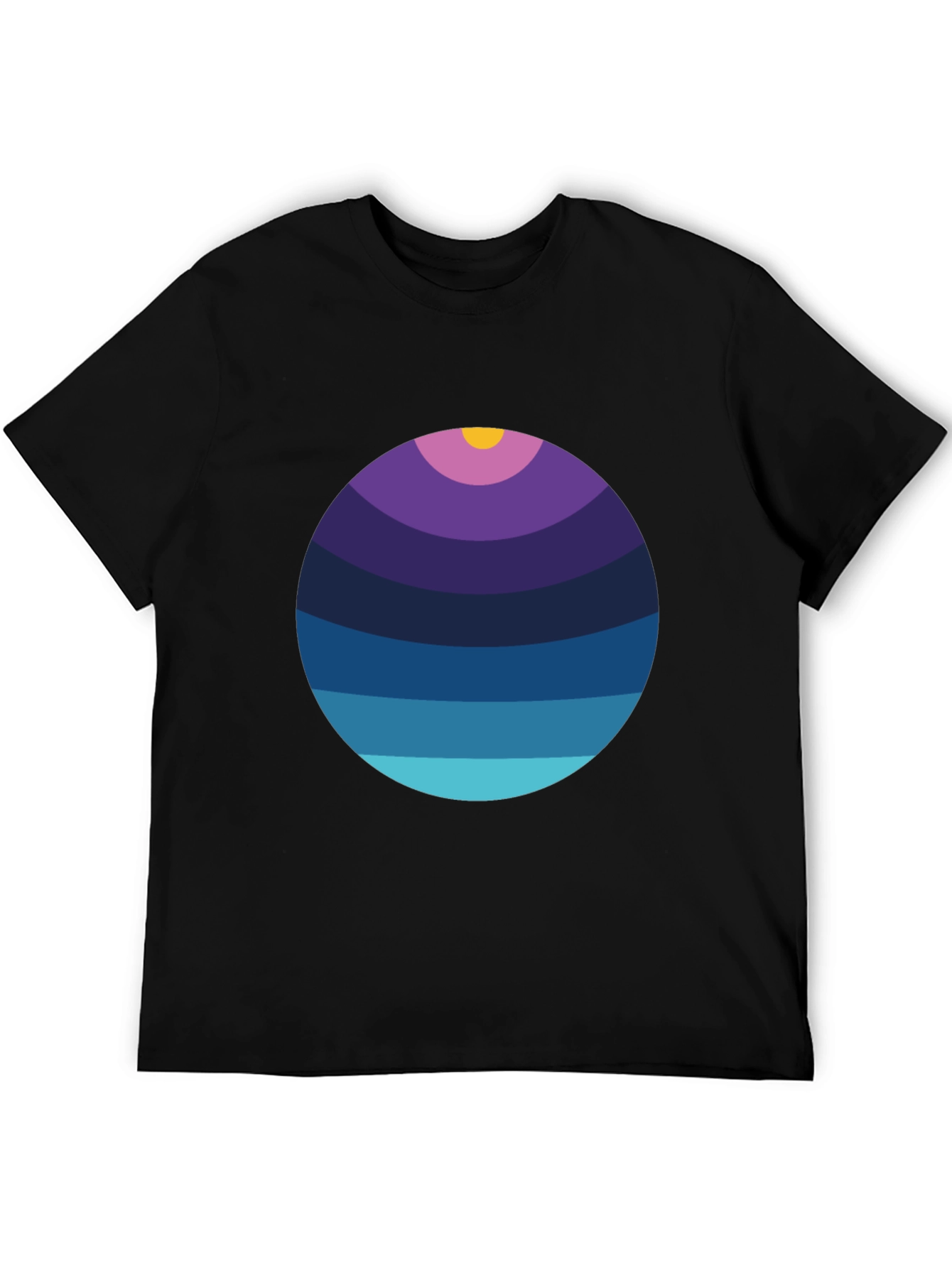 Abstract Horizon Circle T-Shirt