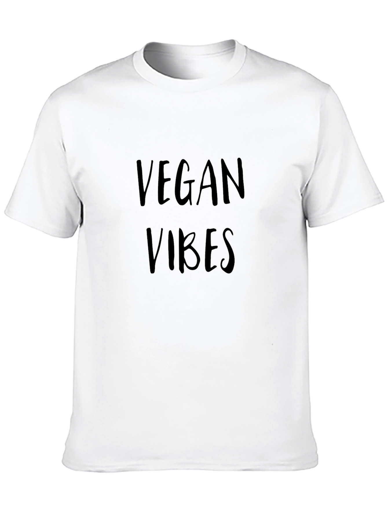 Vegan Vibes Black T-Shirt - Unisex Casual Tee