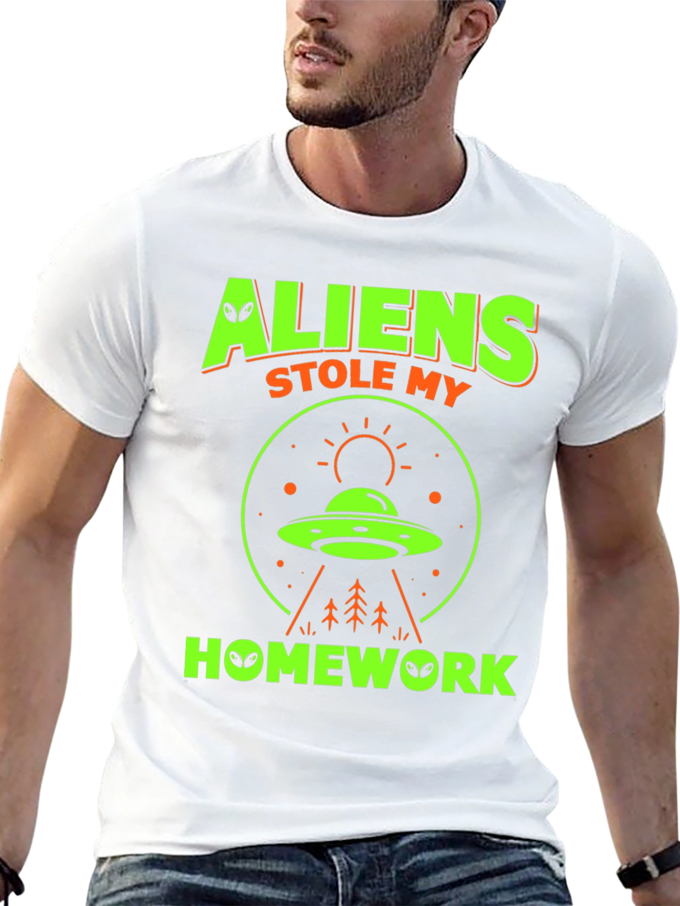 Aliens Stole My Homework Graphic Tee