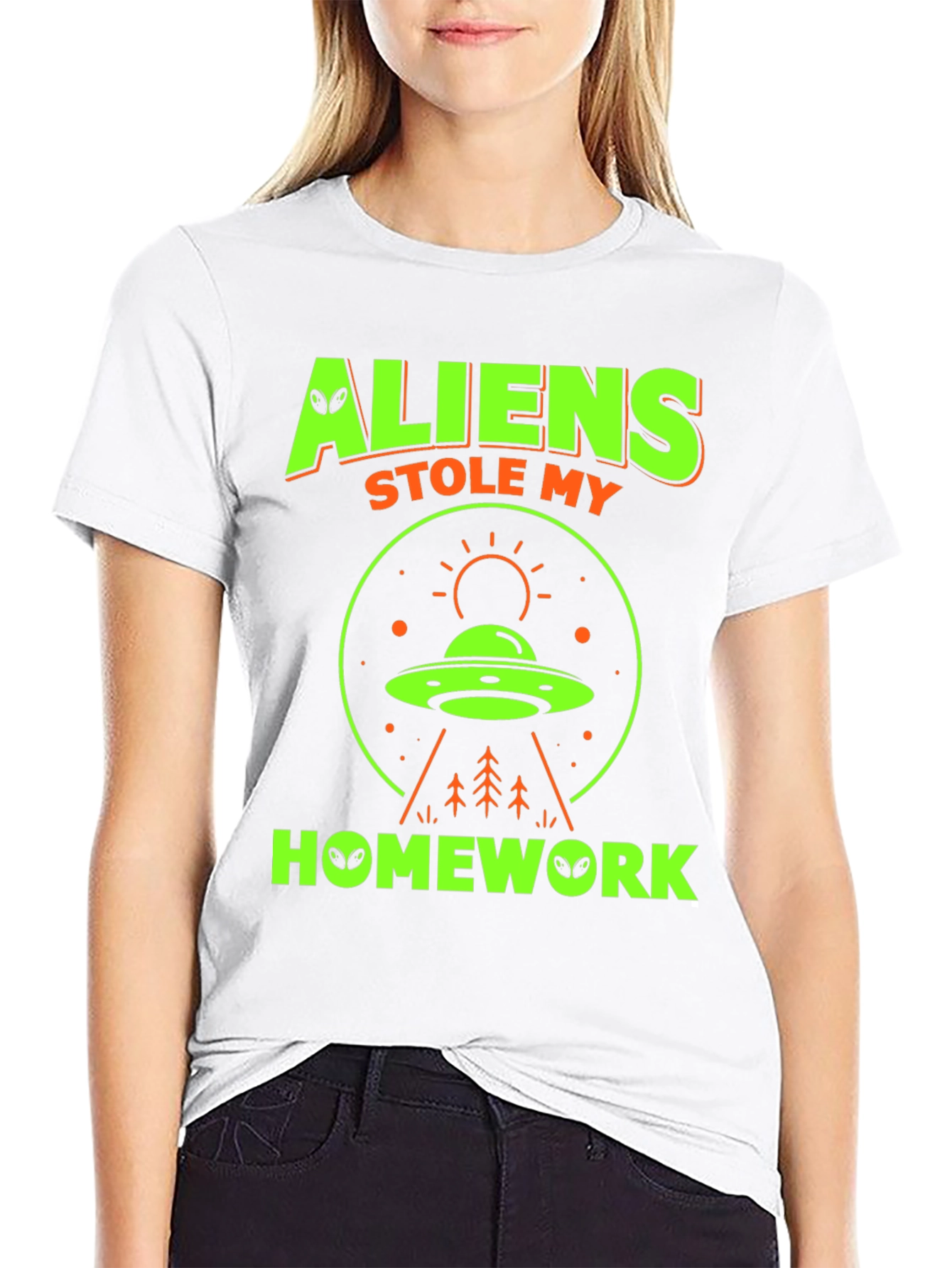 Aliens Stole My Homework Graphic Tee