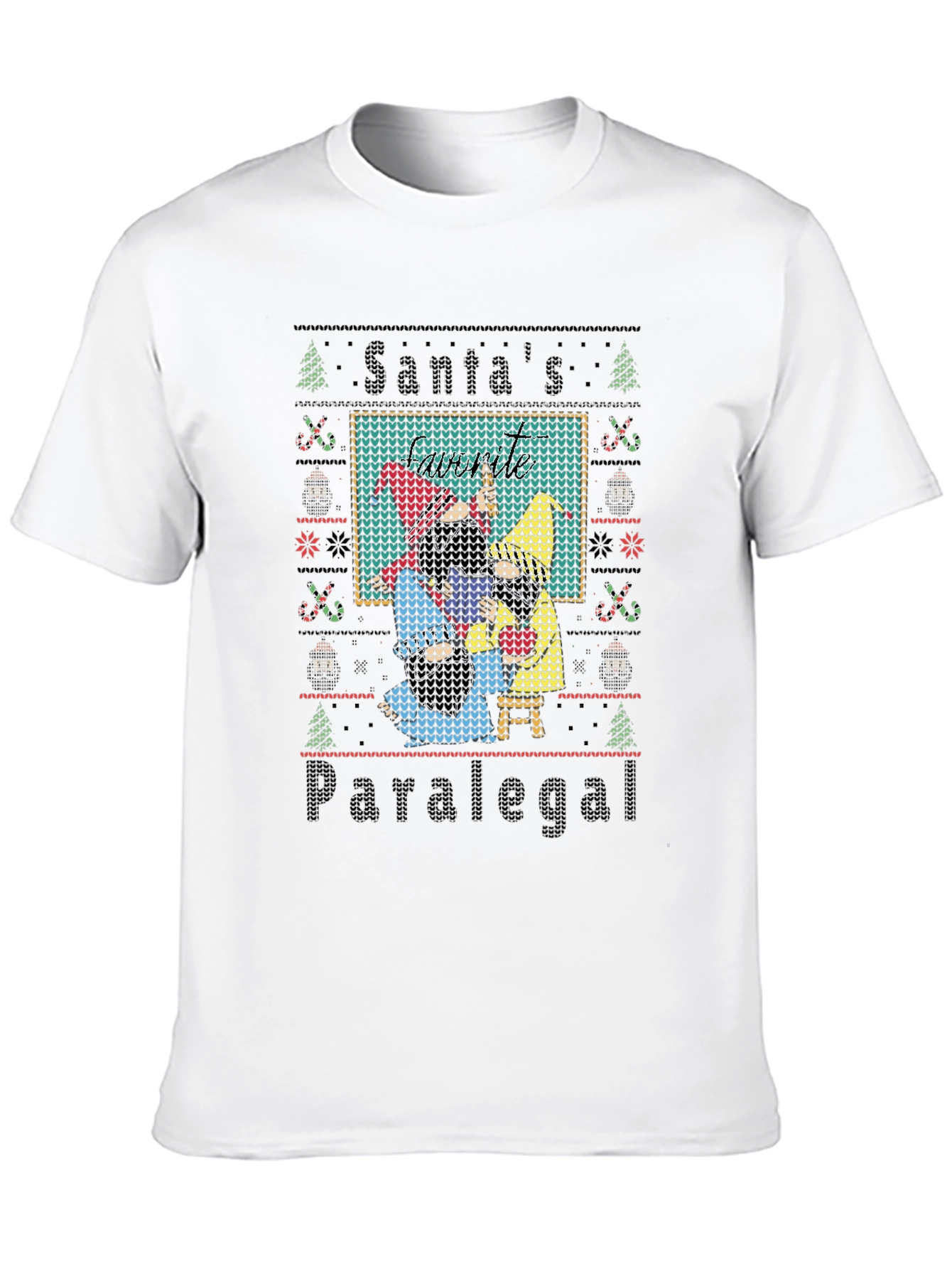 Santas Paralegal Ugly Christmas Sweater T-Shirt
