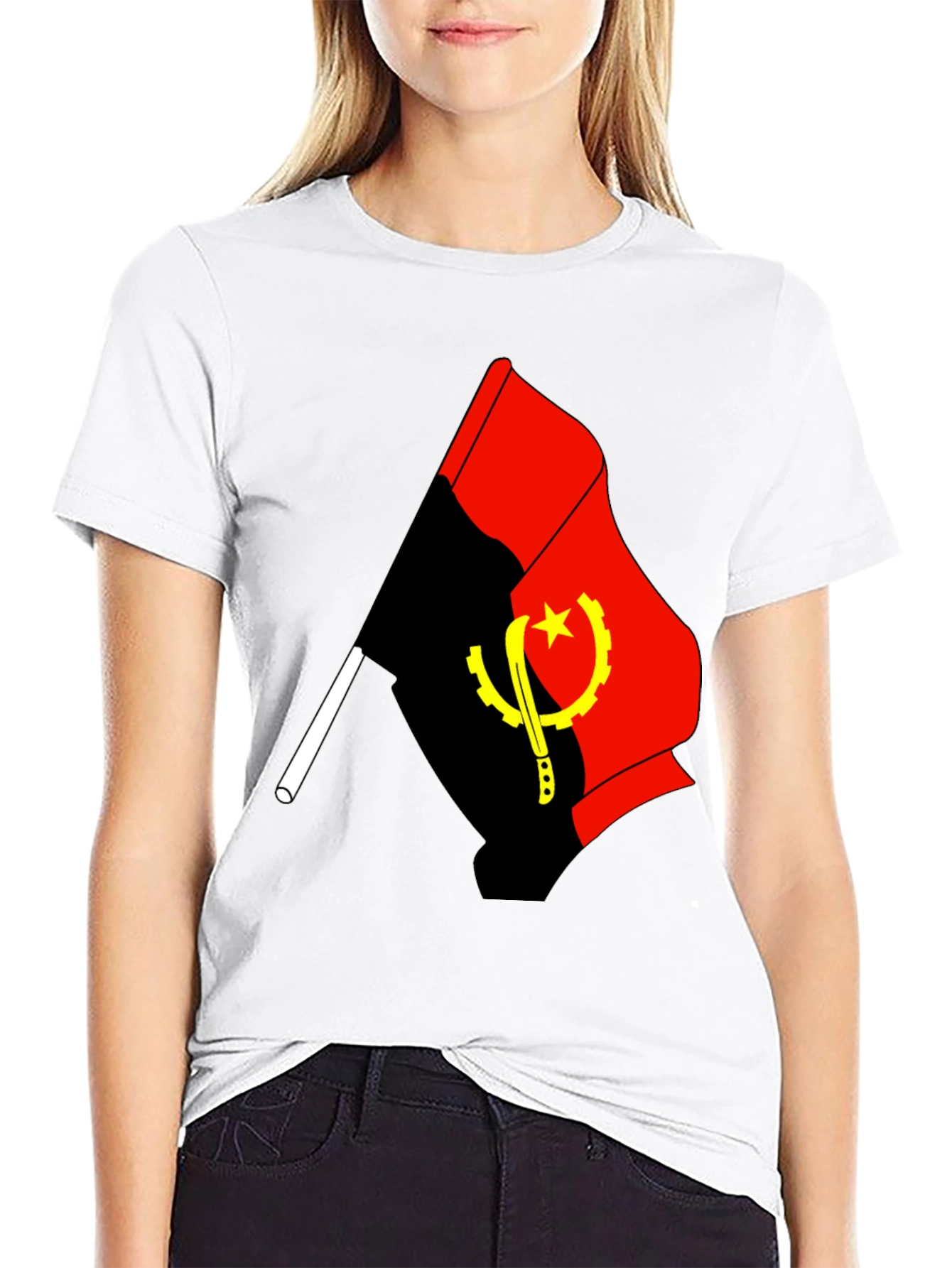 Angola Flag T-Shirt - Patriotic Style