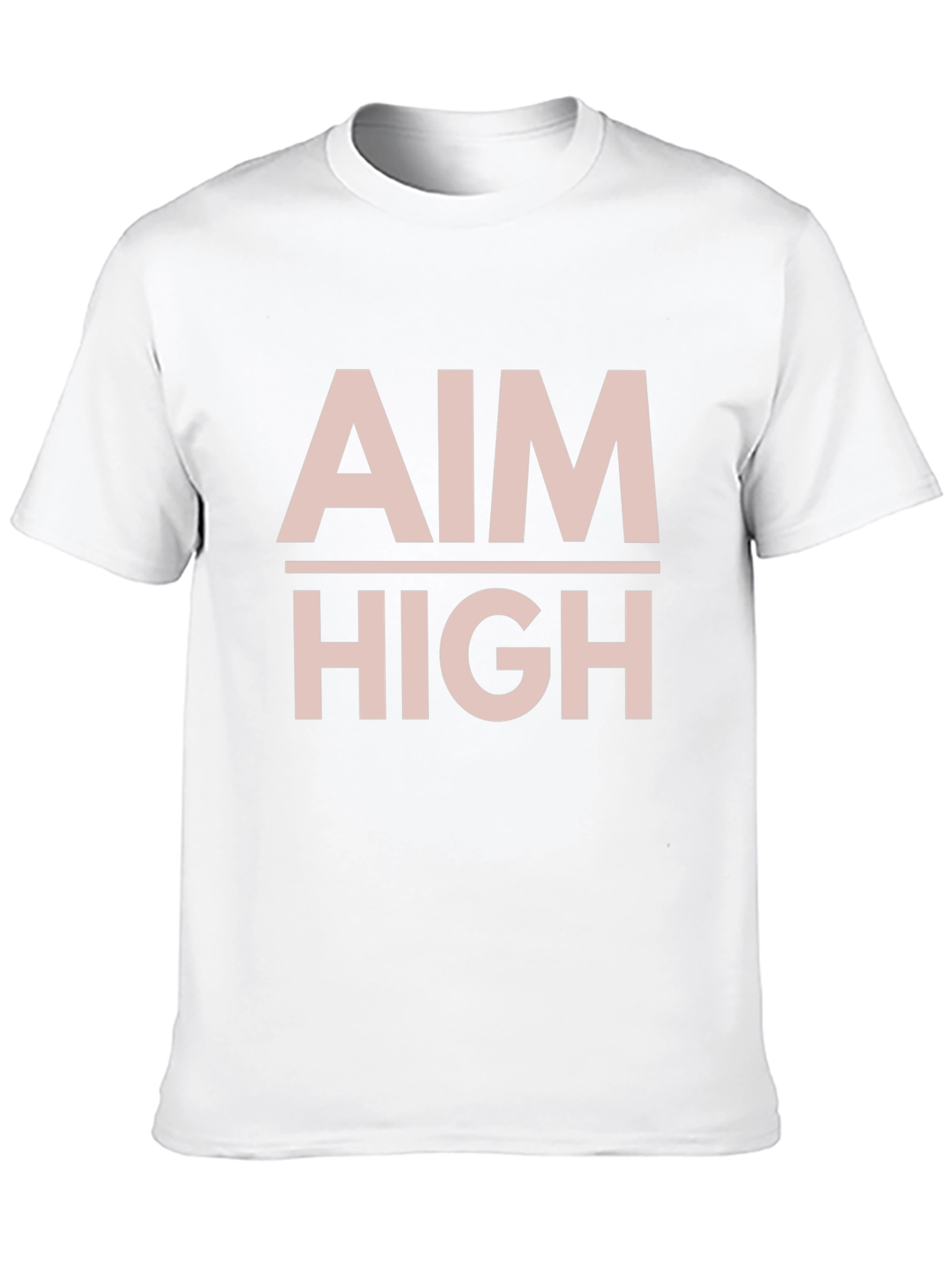 Aim High Graphic Tee - Motivational Black T-Shirt