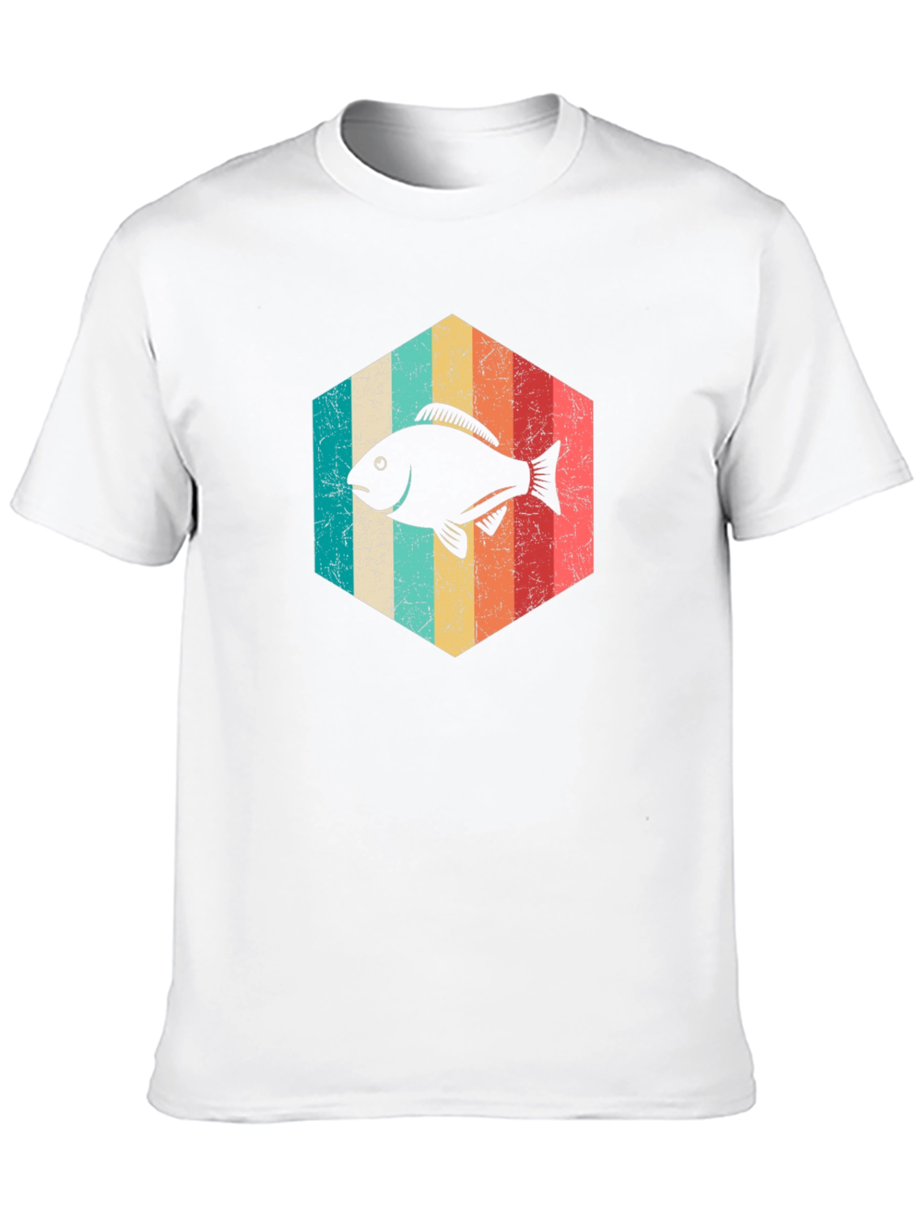 Retro Fish Graphic Tee - Black