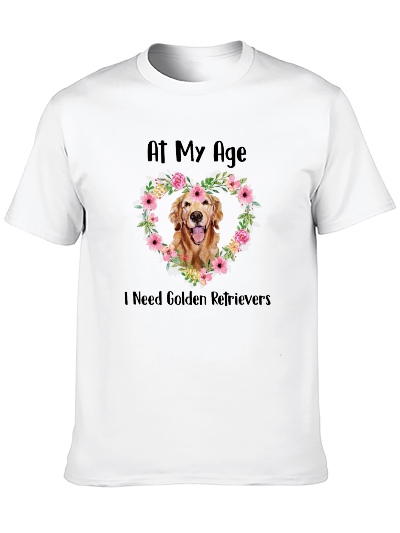 Golden Retriever Heart T-Shirt - At My Age