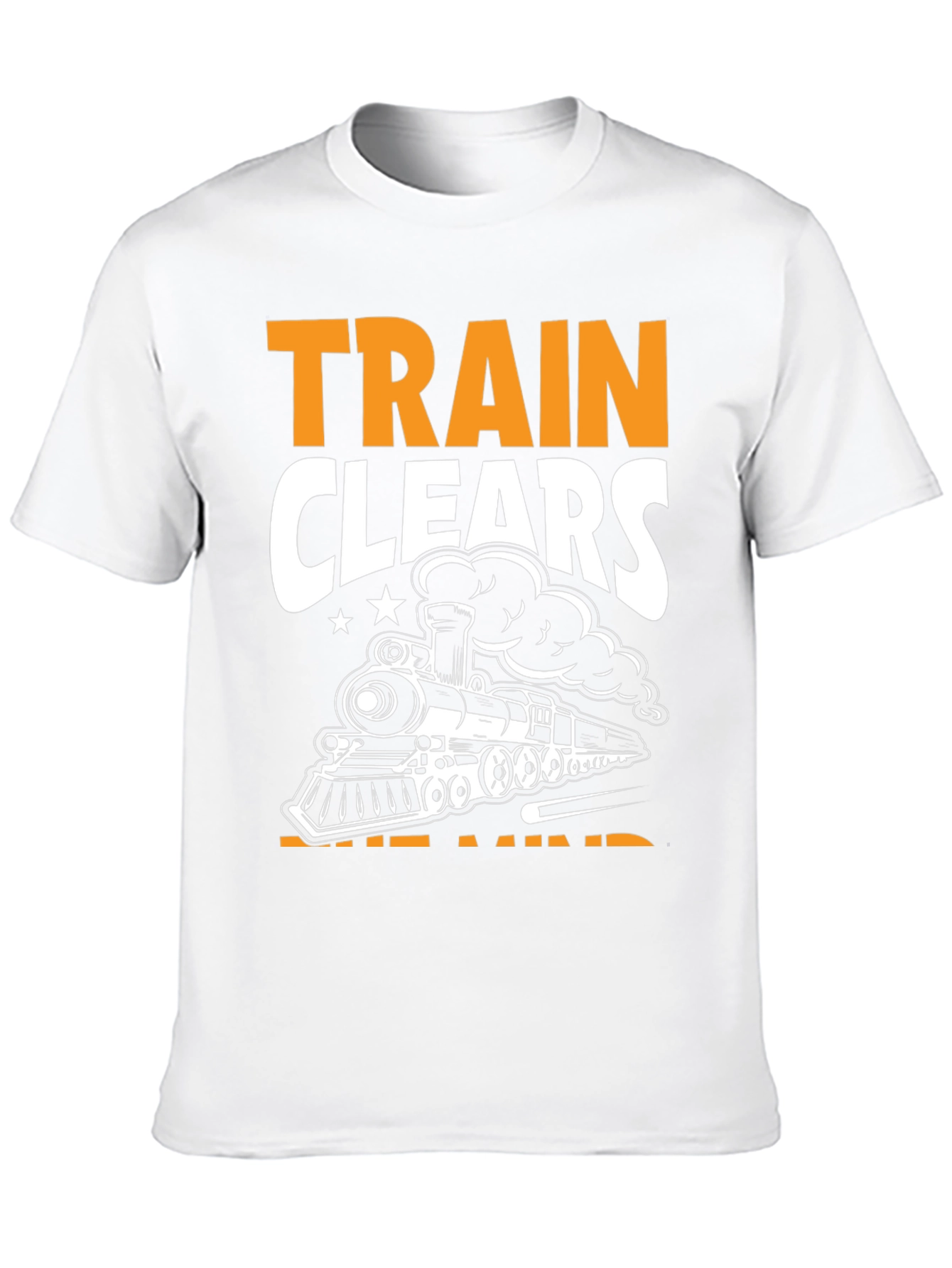 Train Clears the Mind Black T-Shirt