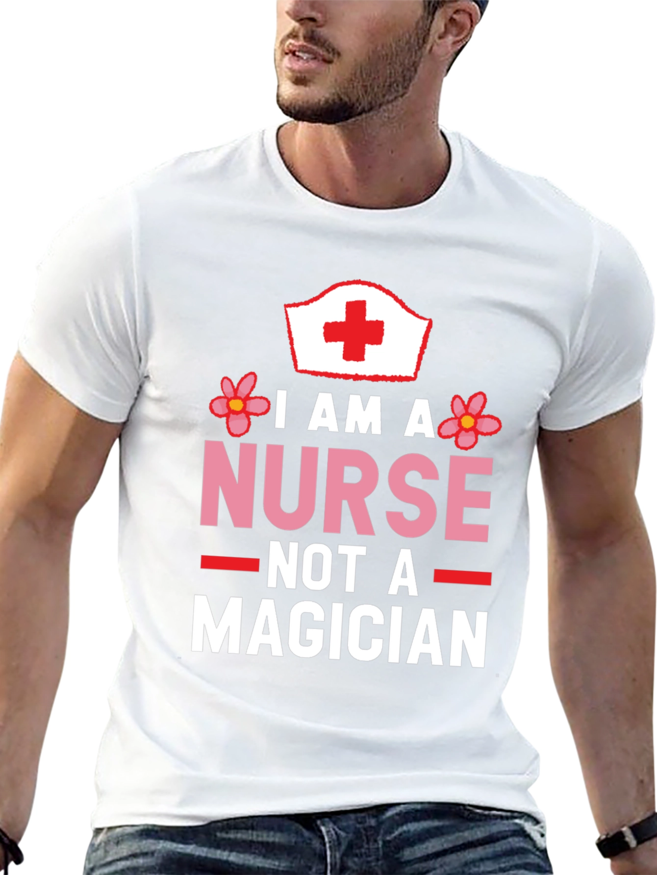 I am a Nurse Not a Magician Black T-Shirt