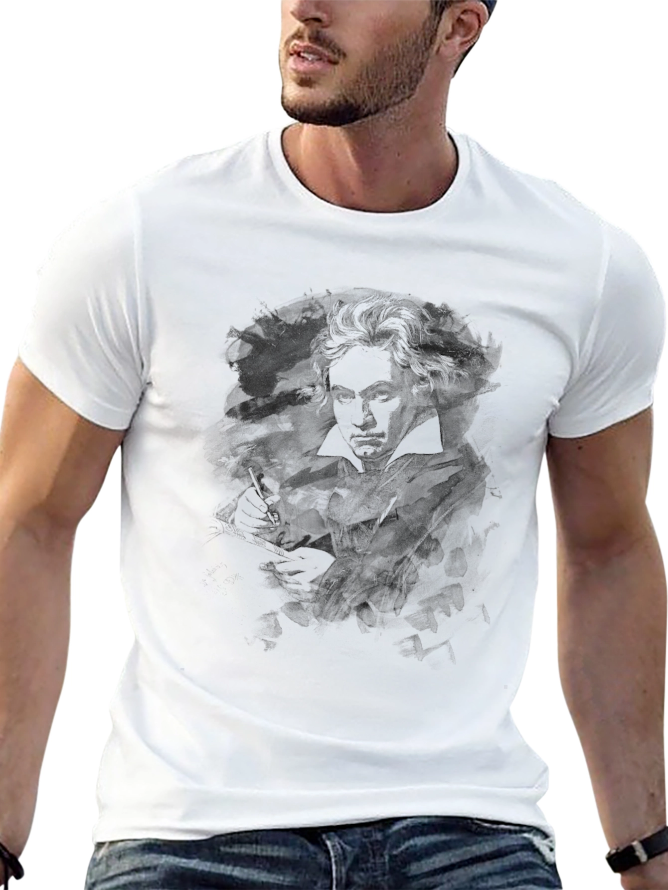 Beethoven Graphic T-Shirt - Black
