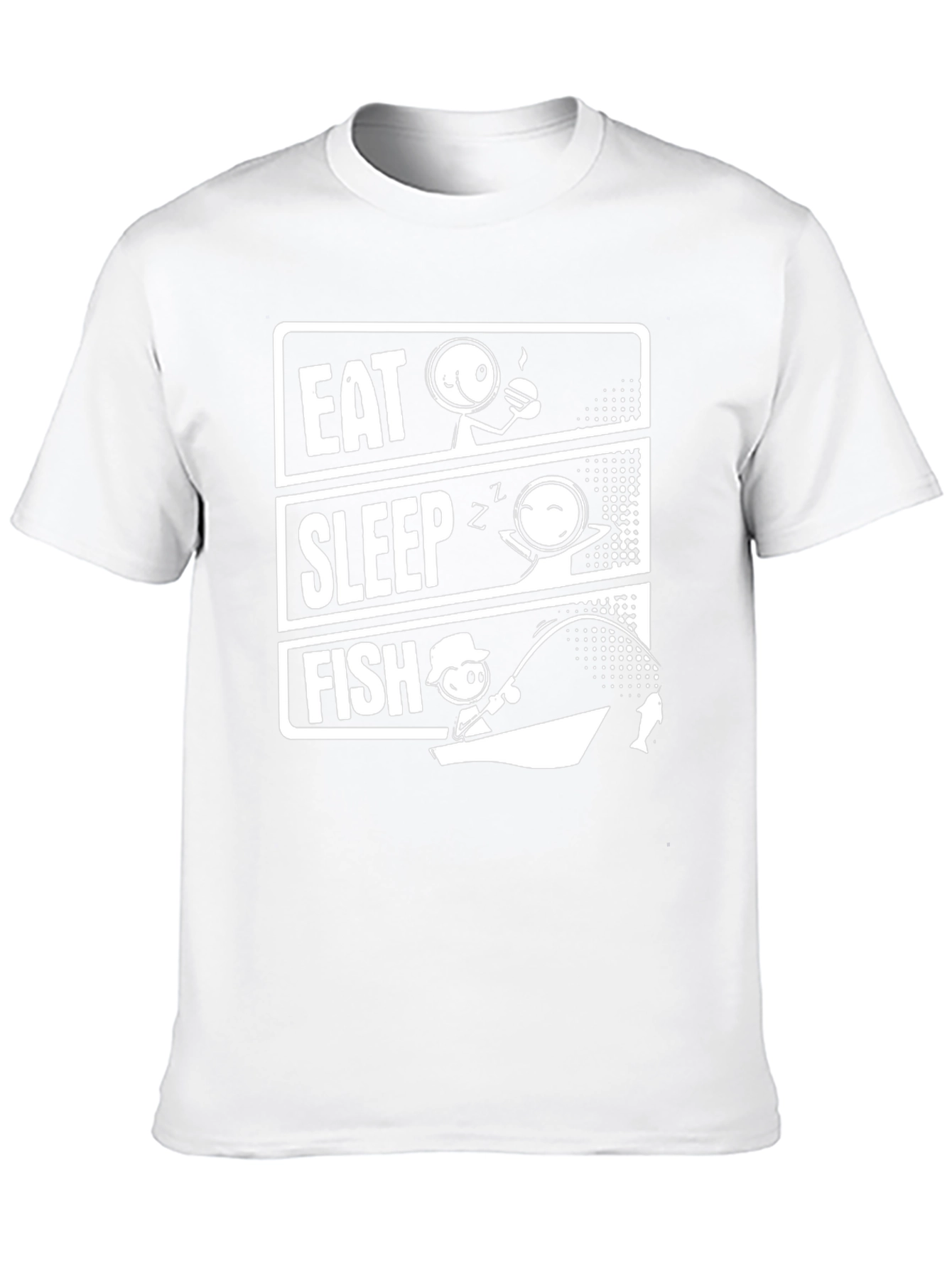 Eat Sleep Fish Graphic T-Shirt