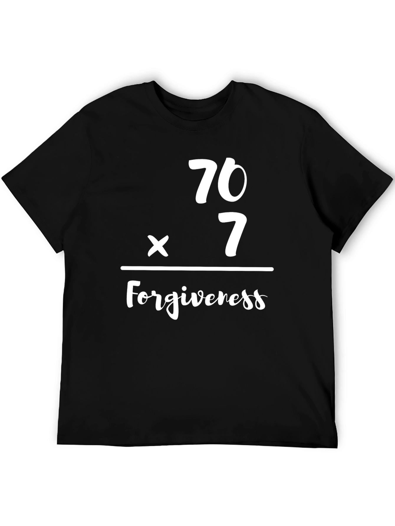 70x7 Forgiveness Graphic Tee - Black