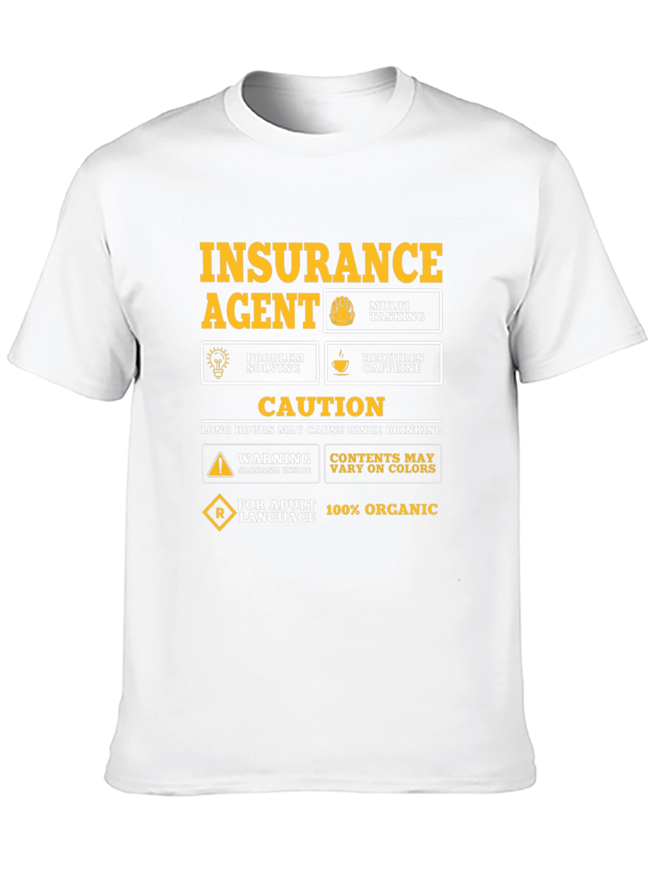 Insurance Agent Novelty Graphic T-Shirt