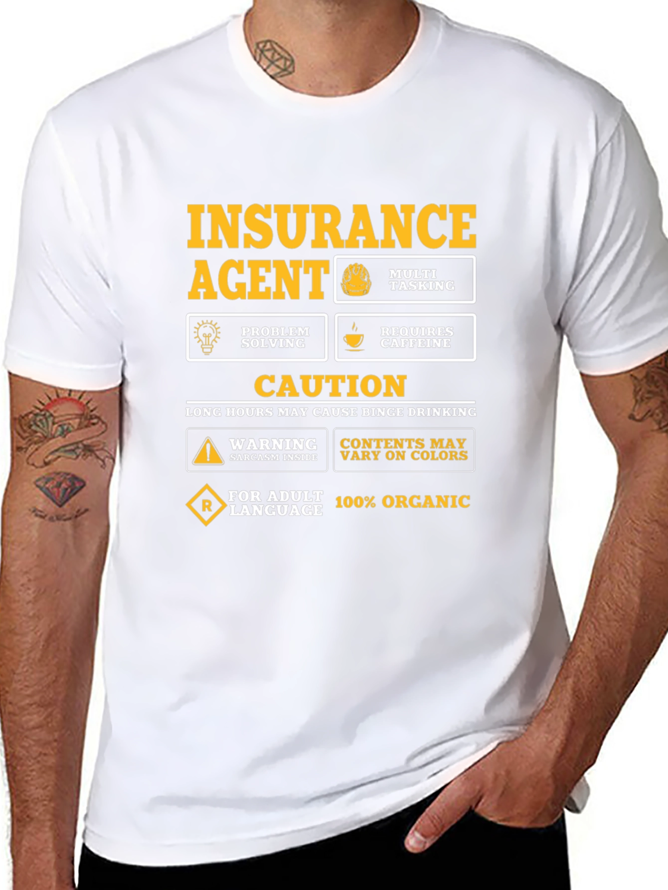 Insurance Agent Novelty Graphic T-Shirt
