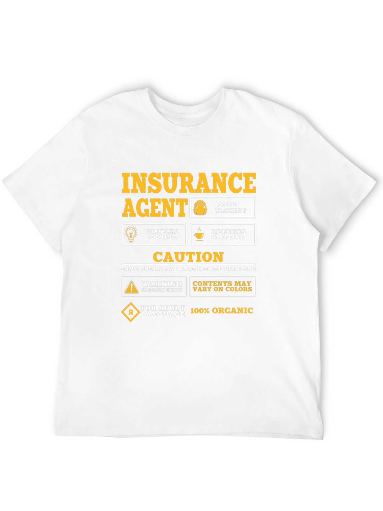 Insurance Agent Novelty Graphic T-Shirt