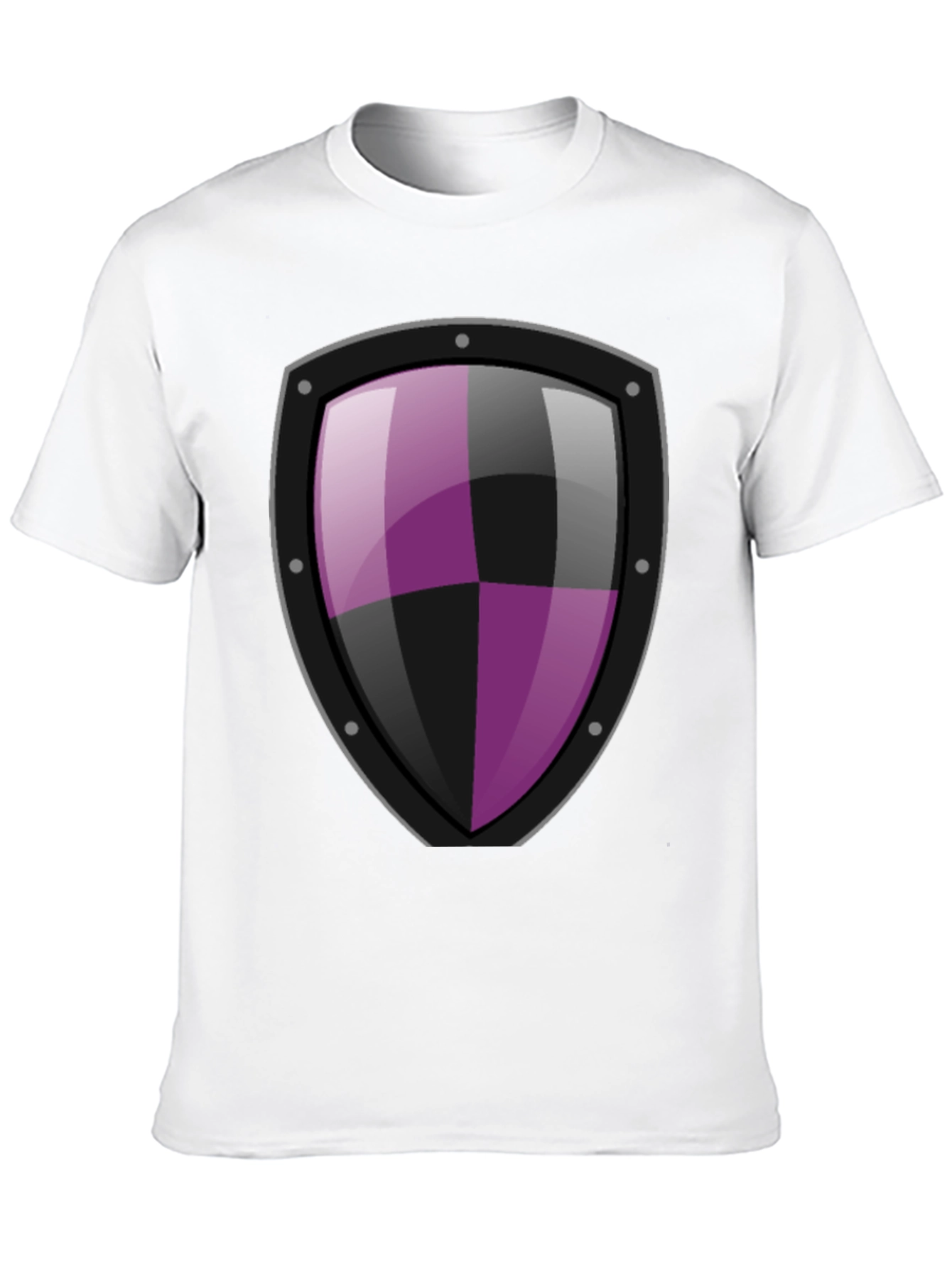 Shield Graphic T-Shirt - Black Cotton Tee