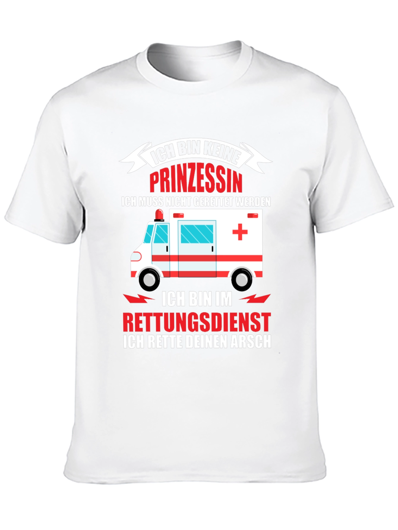Funny Paramedic T-Shirt - I Rescue Your Ass
