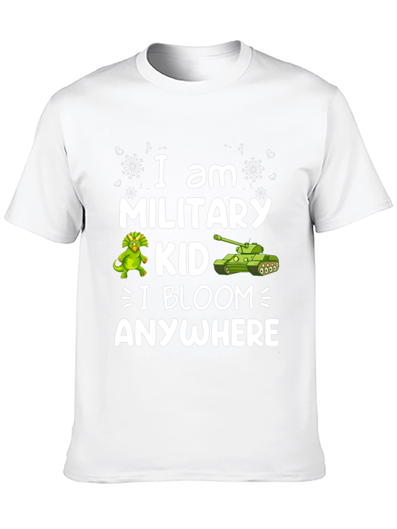 Military Kid T-Shirt - I Bloom Anywhere