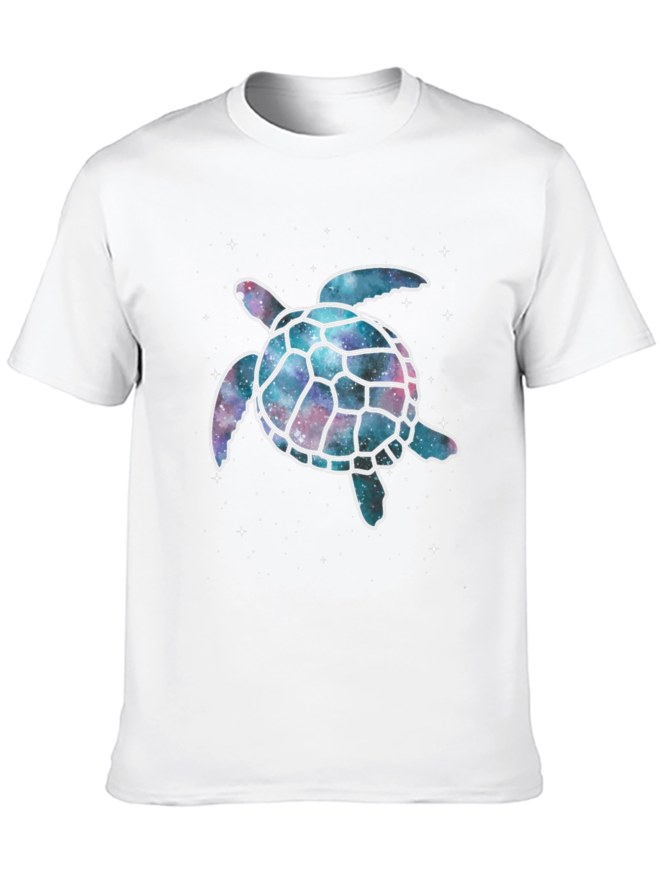 Cosmic Turtle Graphic T-Shirt - Black