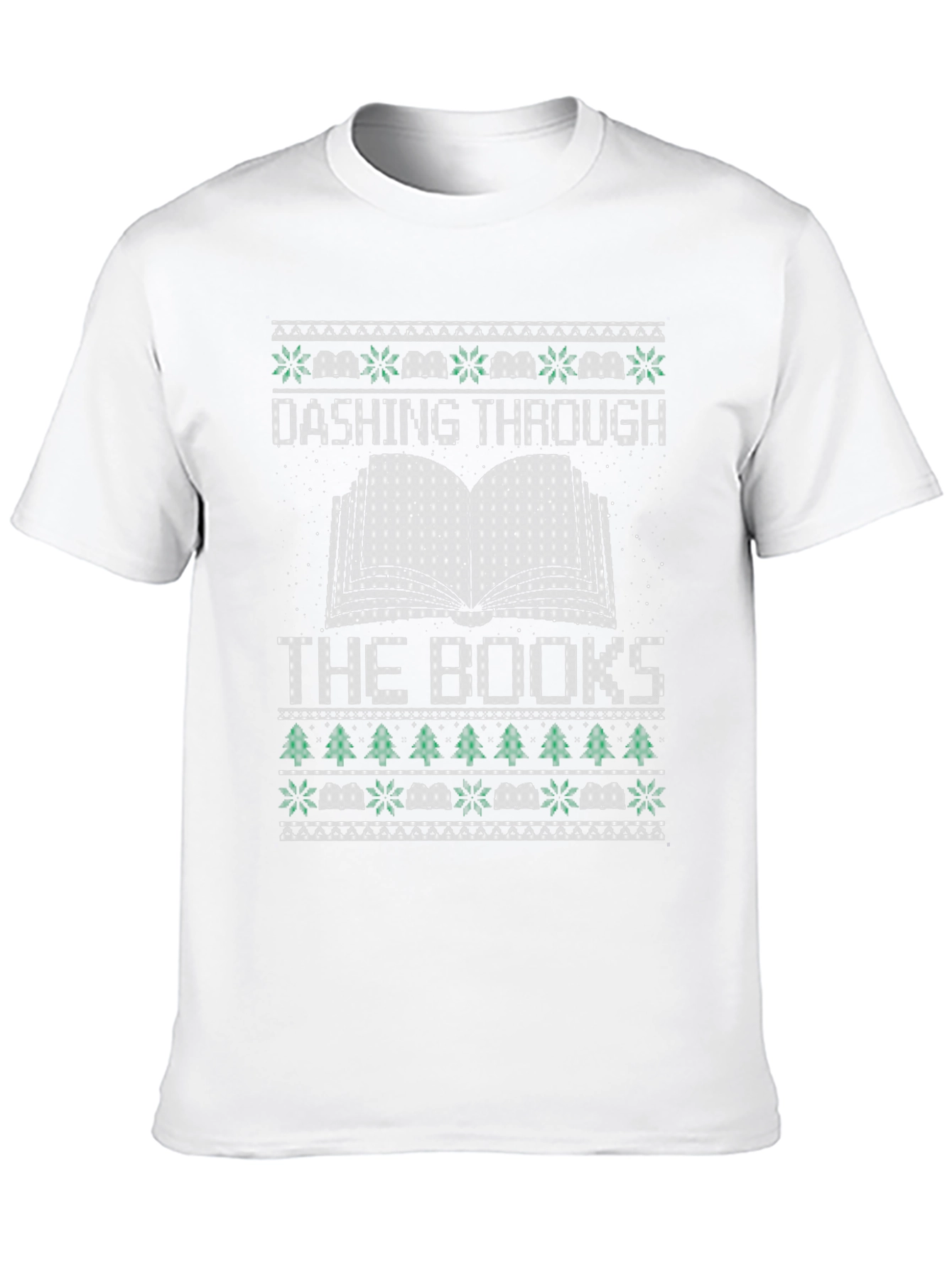 Dashing Through the Books Christmas T-Shirt