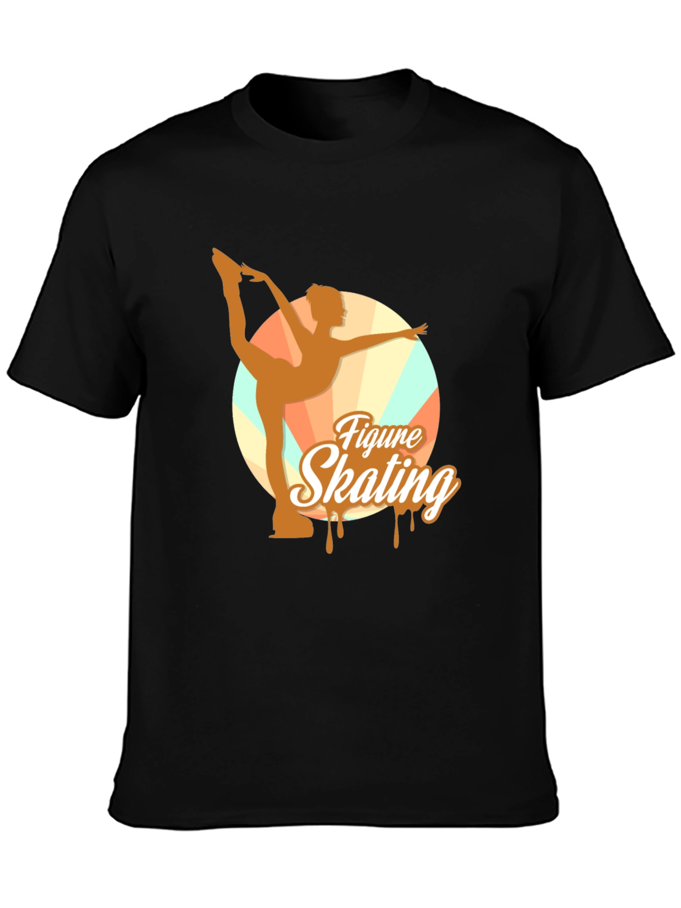 Figure Skating Graphic Tee - Black Unisex T-Shirt
