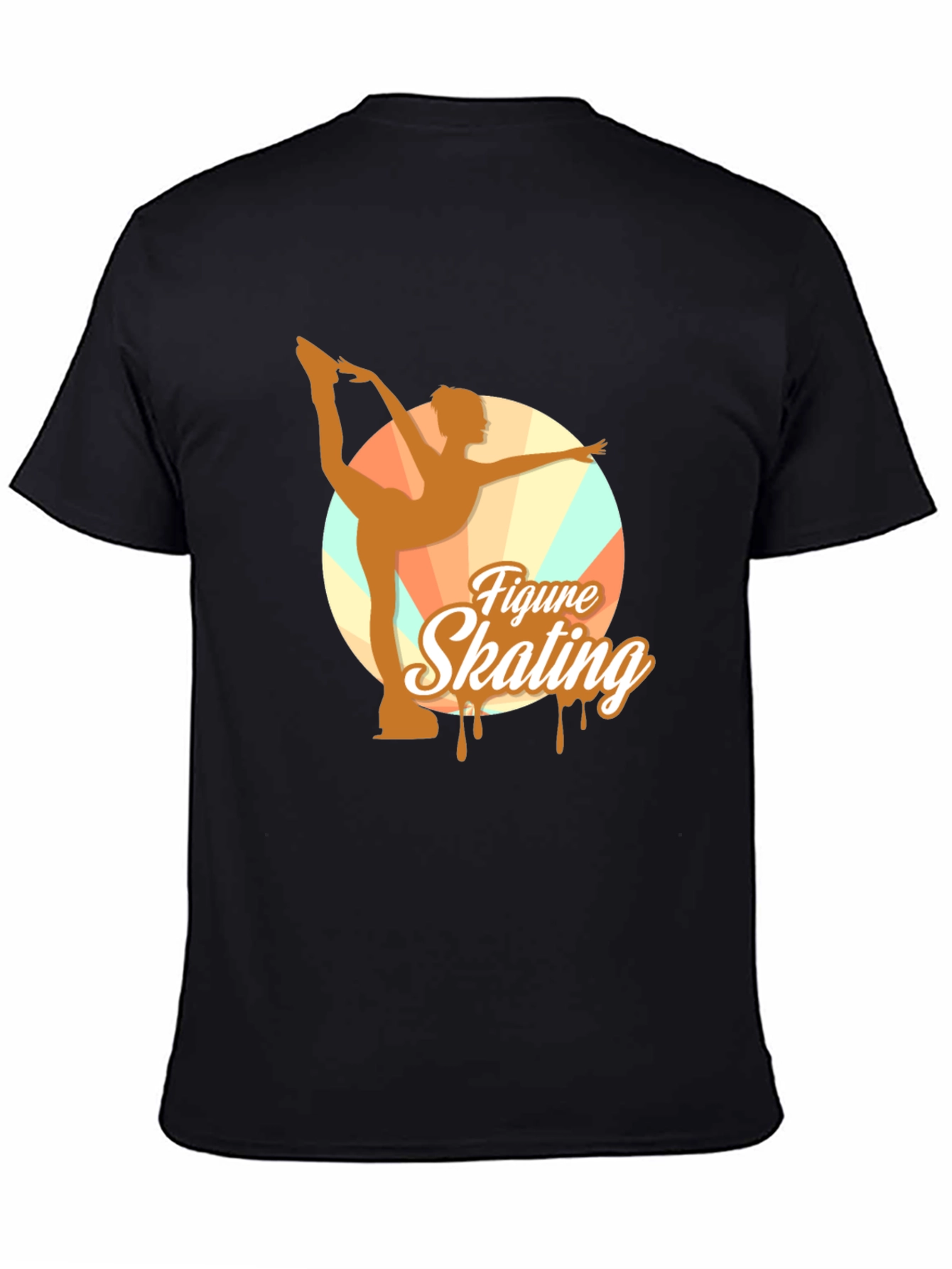 Figure Skating Graphic Tee - Black Unisex T-Shirt