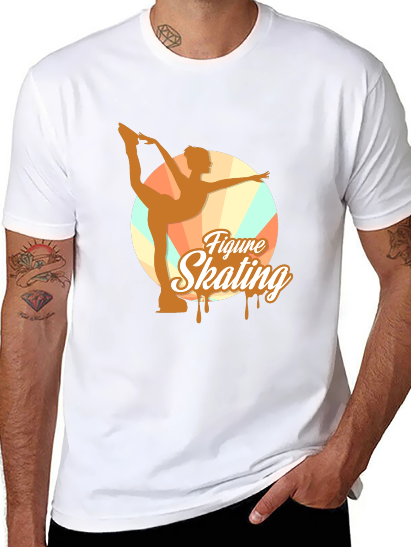 Figure Skating Graphic Tee - Black Unisex T-Shirt