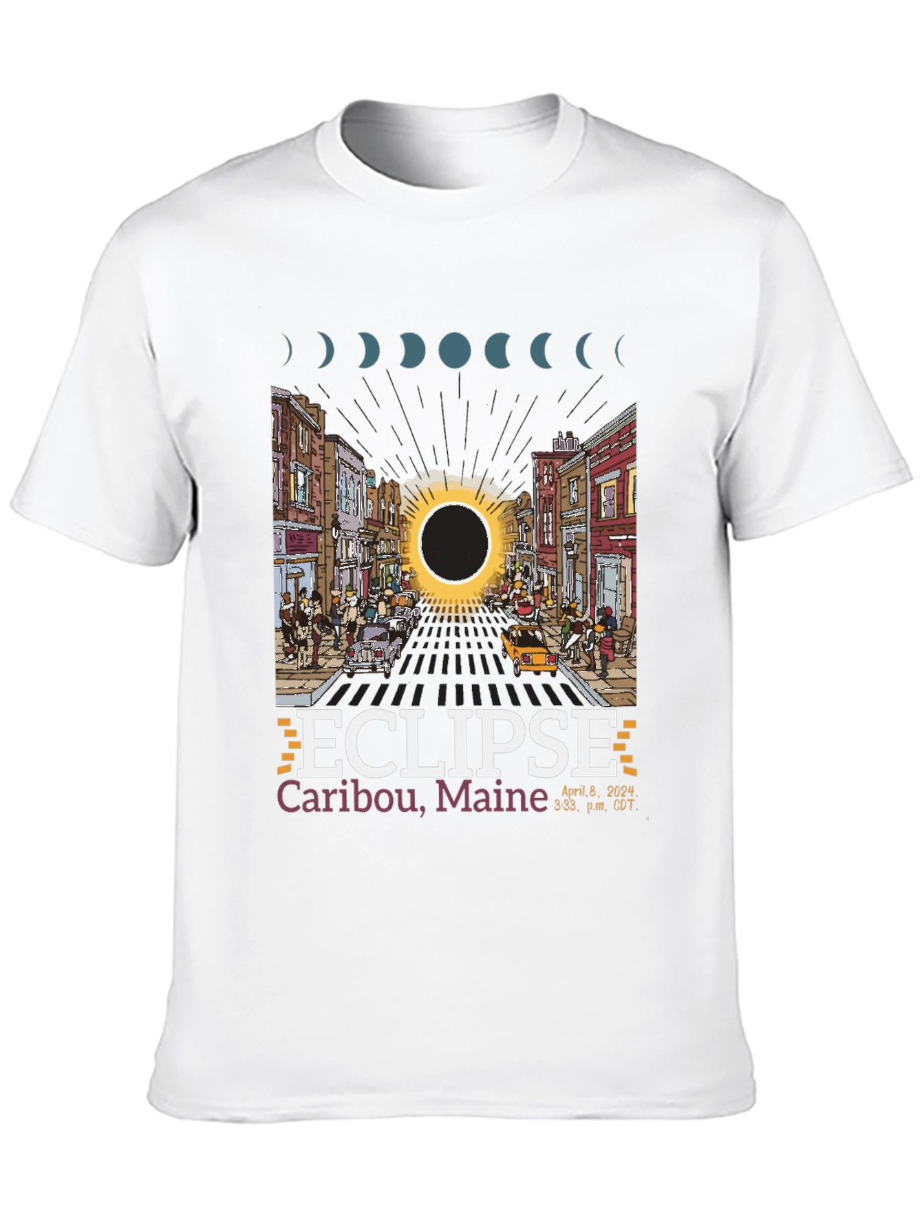 Caribou Maine Eclipse T-Shirt