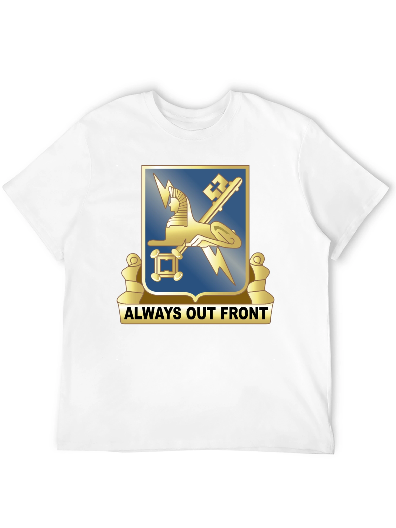 Always Out Front T-Shirt - Military Design