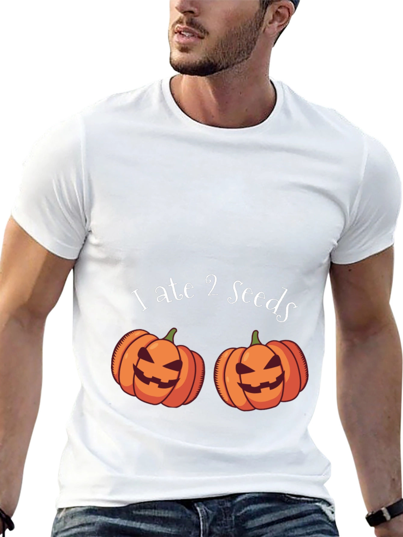 I Ate 2 Seeds Halloween Pumpkin T-Shirt