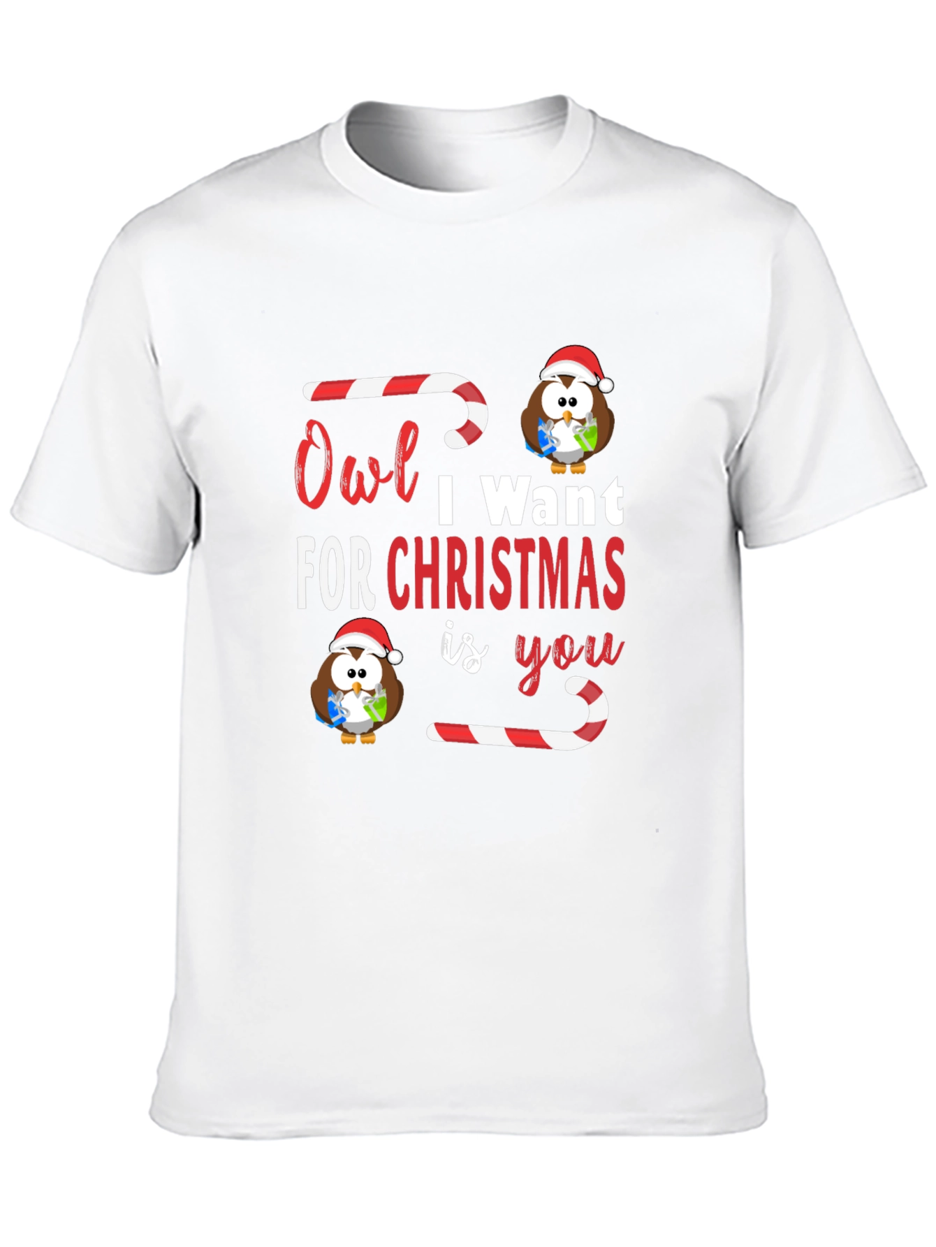 Owl I Want For Christmas T-Shirt