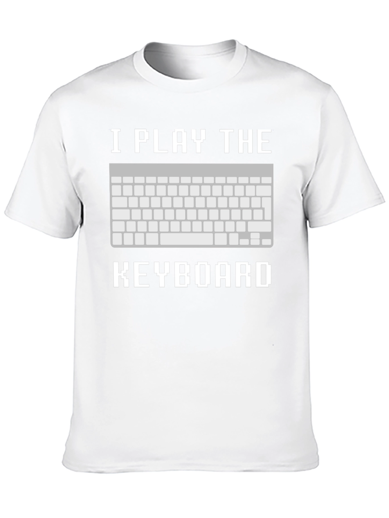 I Play the Keyboard T-Shirt - Pixelated Design