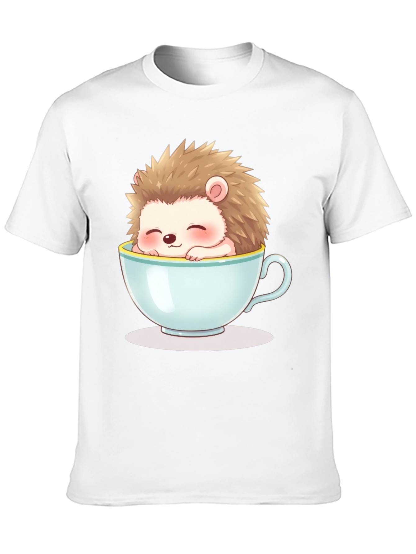 Cute Hedgehog in Teacup Graphic Tee - Unisex