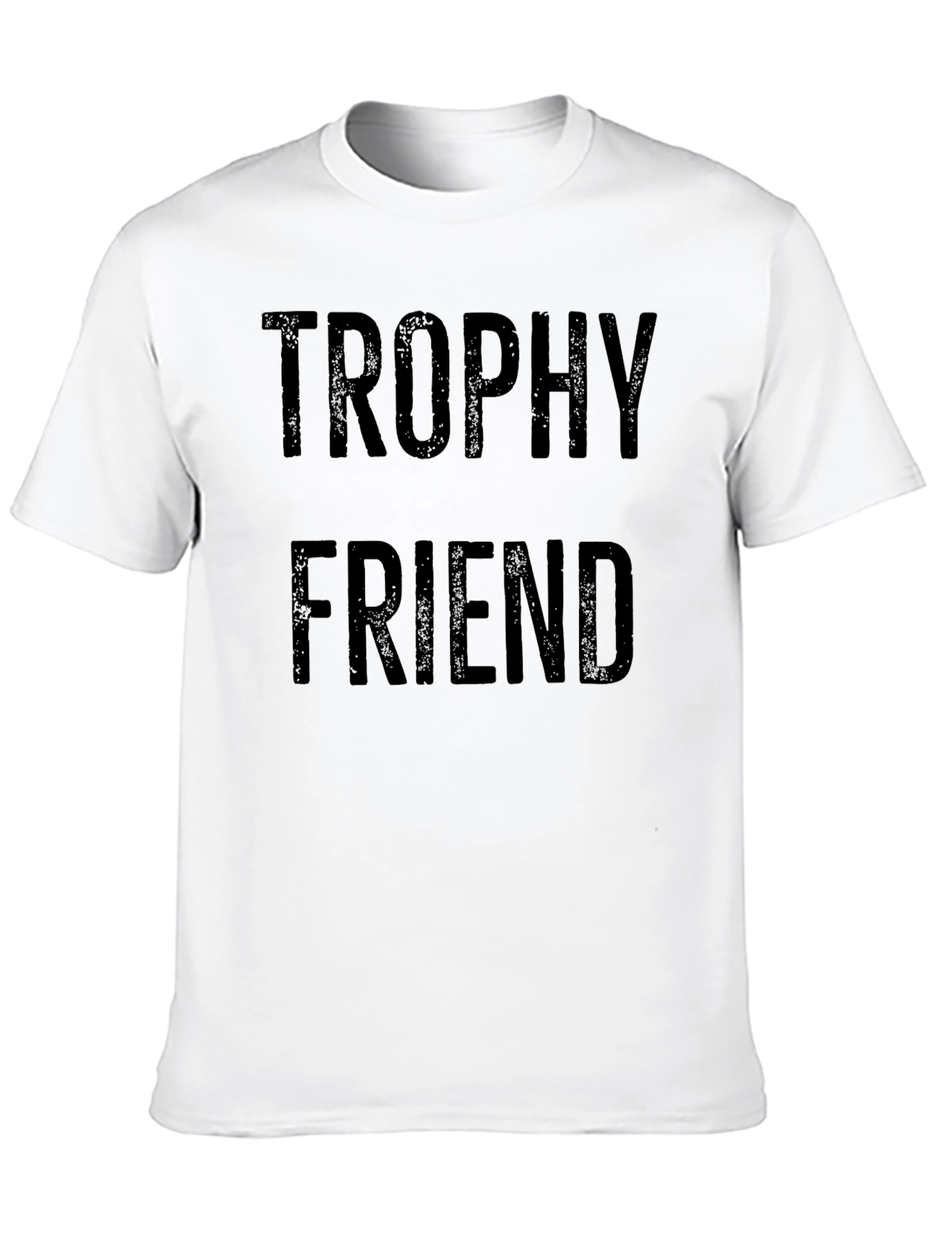 Trophy Friend Graphic Tee - Black Casual T-Shirt