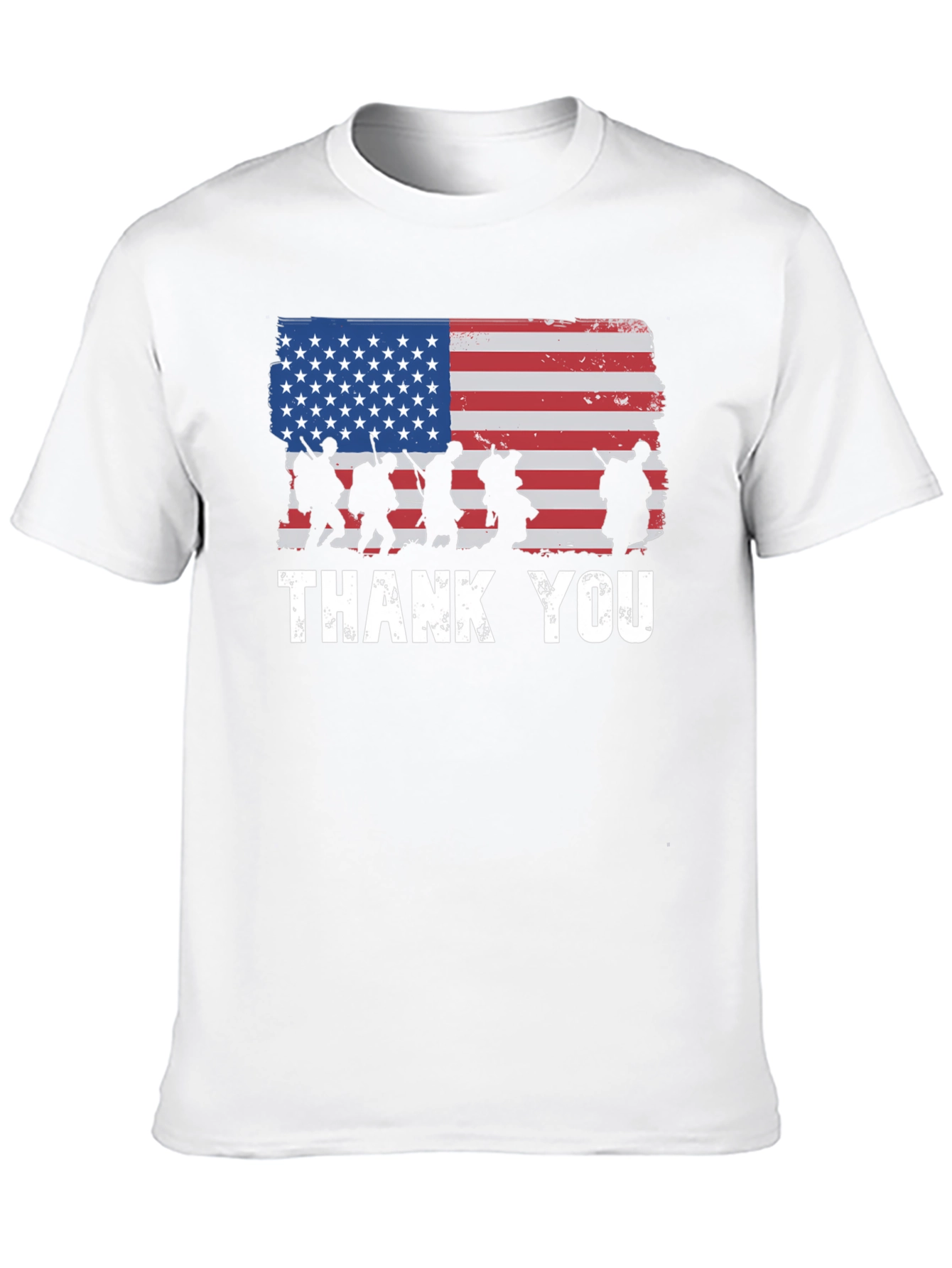American Flag Thank You Military T-Shirt