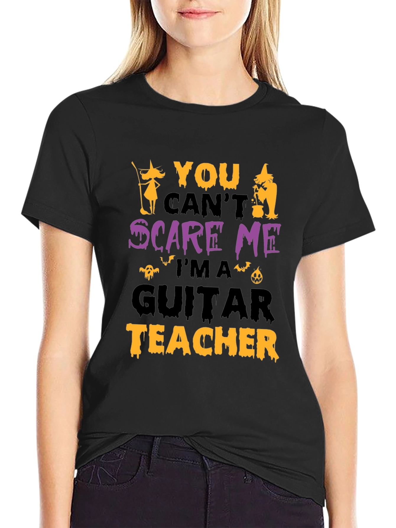 Funny Halloween Guitar Teacher T-Shirt
