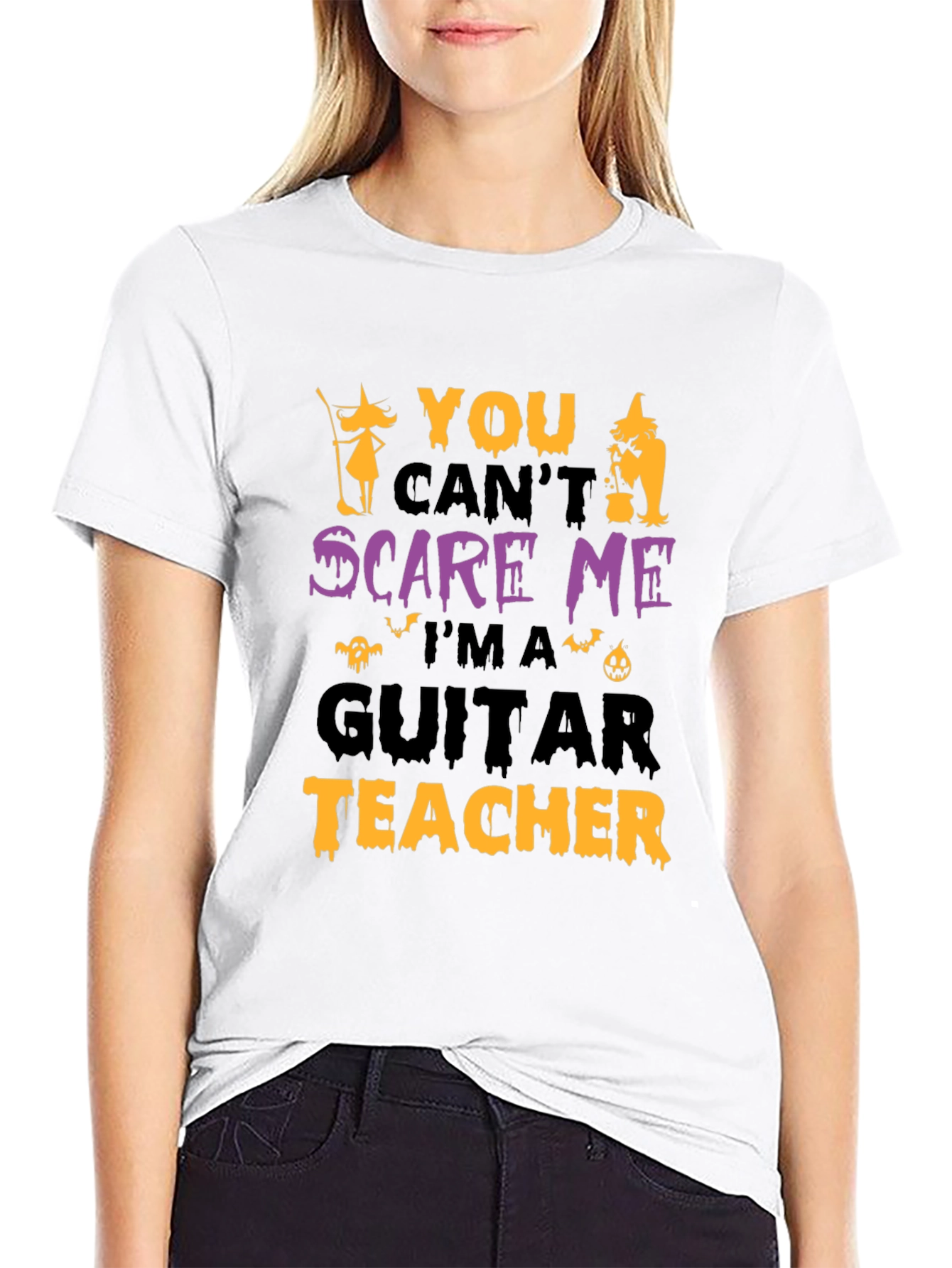 Funny Halloween Guitar Teacher T-Shirt