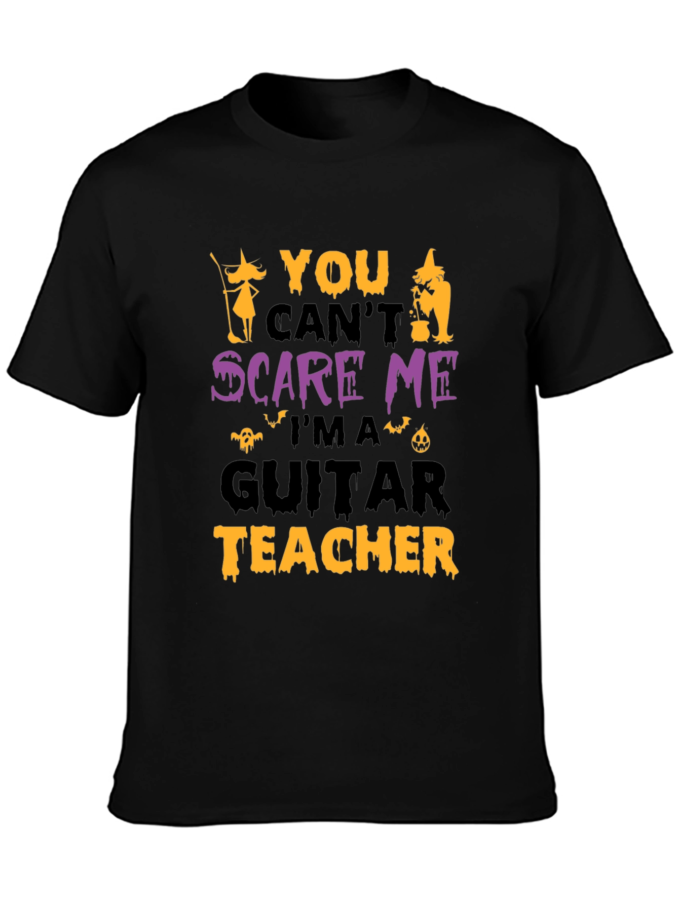 Funny Halloween Guitar Teacher T-Shirt
