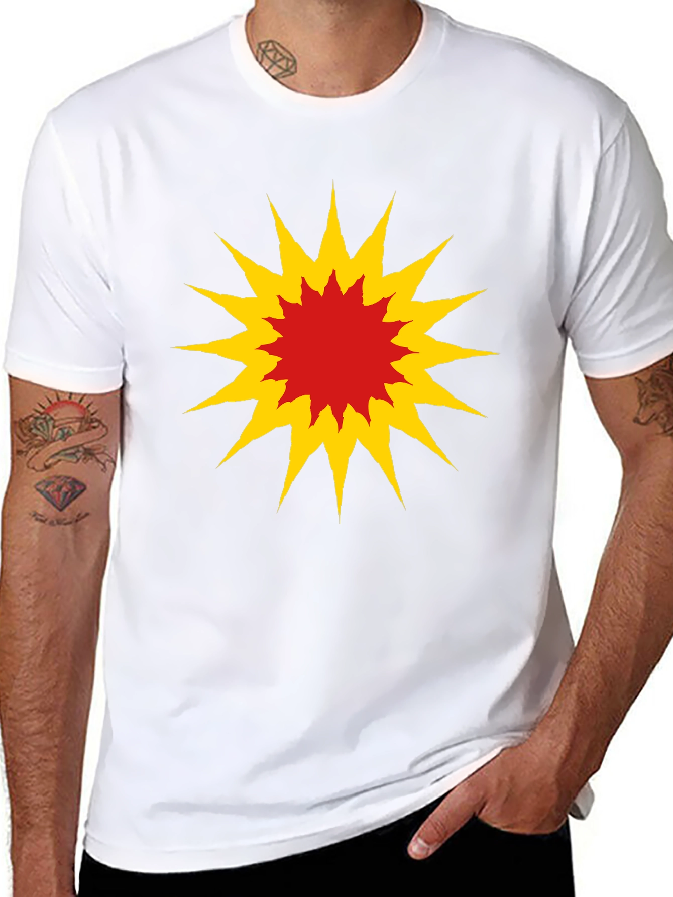 Explosion Graphic Black T-Shirt