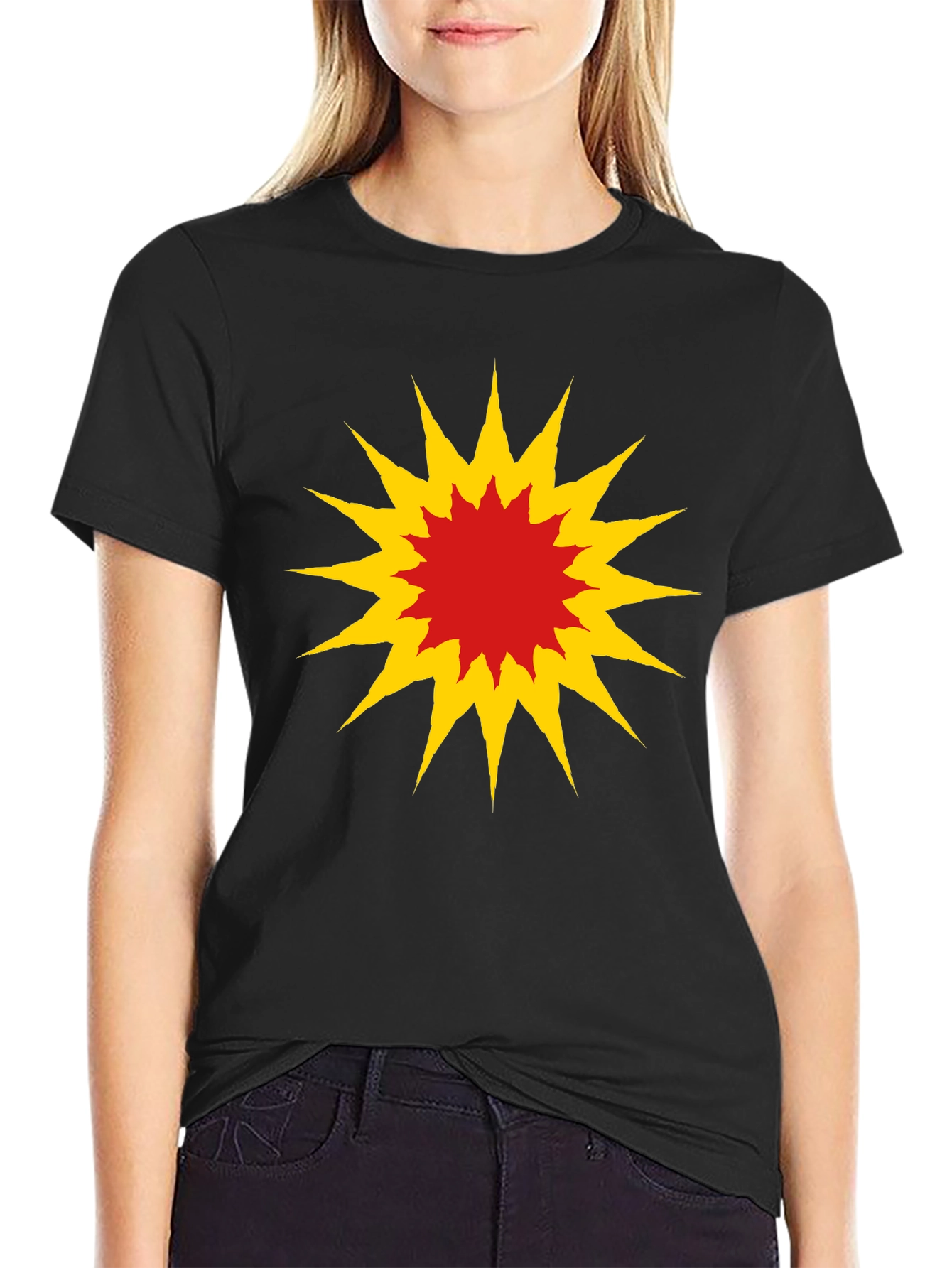 Explosion Graphic Black T-Shirt