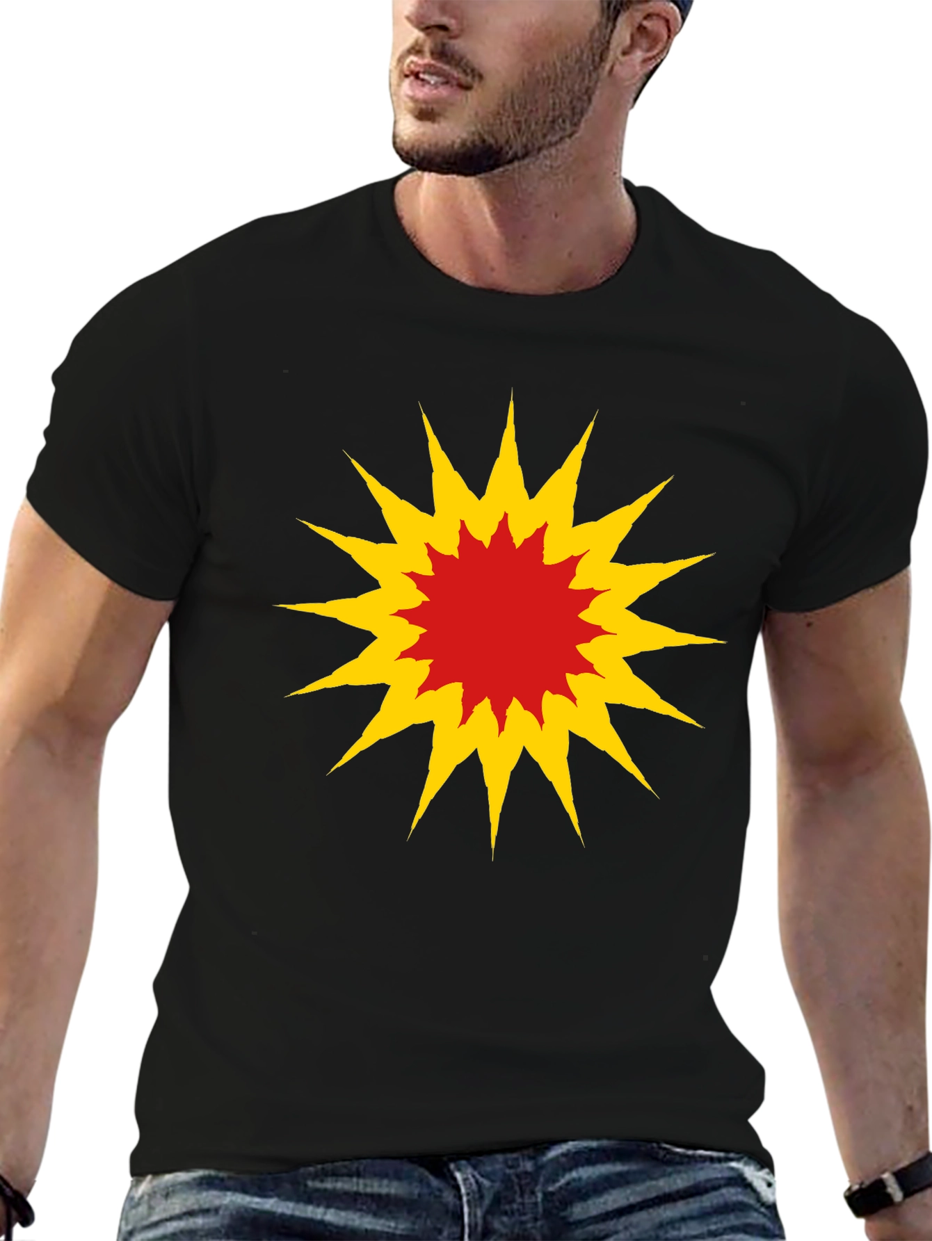 Explosion Graphic Black T-Shirt