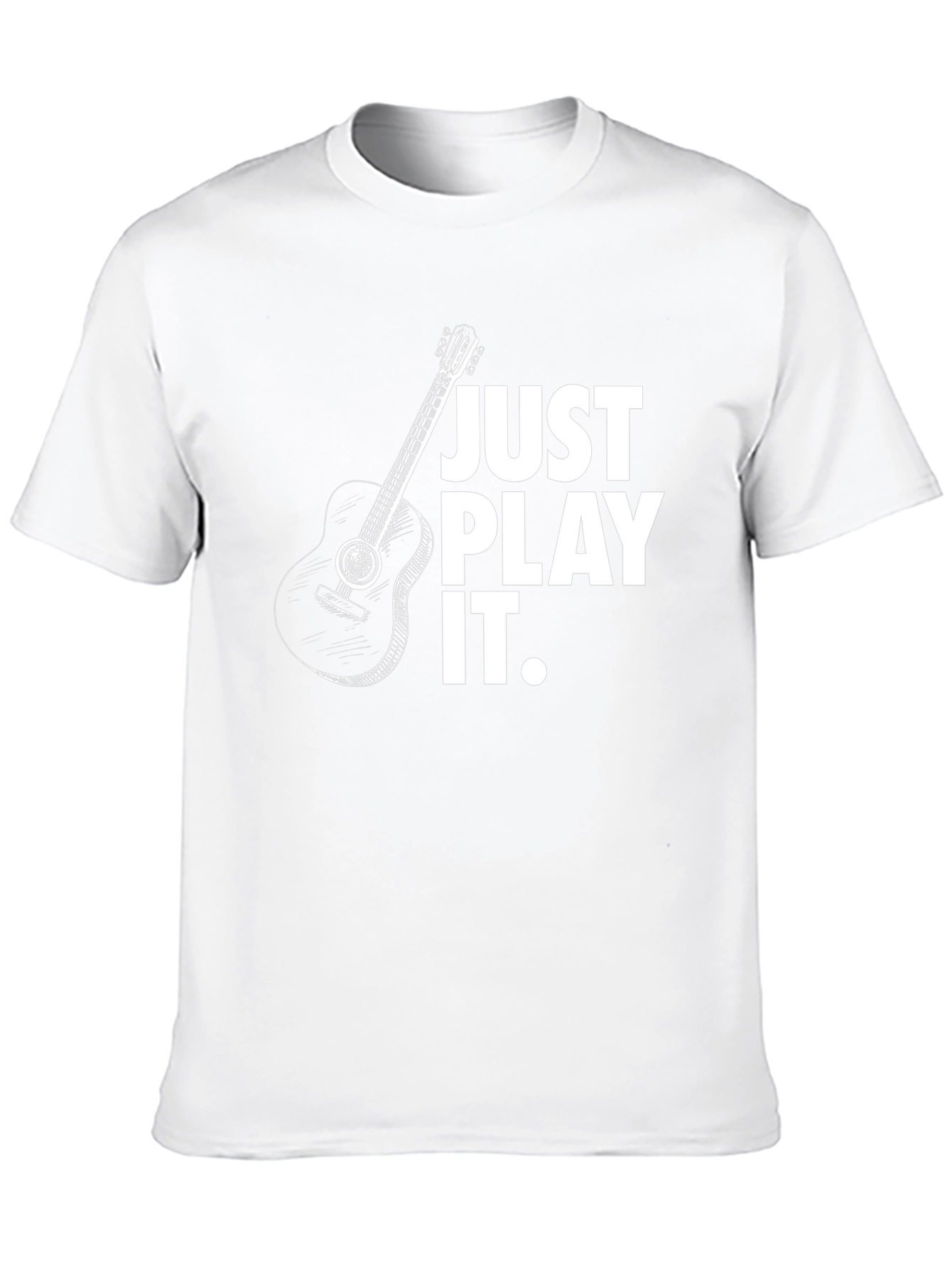 Just Play It Guitar Graphic Tee - Black
