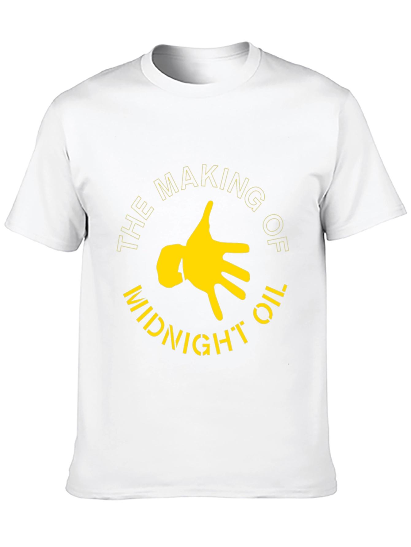 Midnight Oil Graphic Tee - Black Cotton T-Shirt