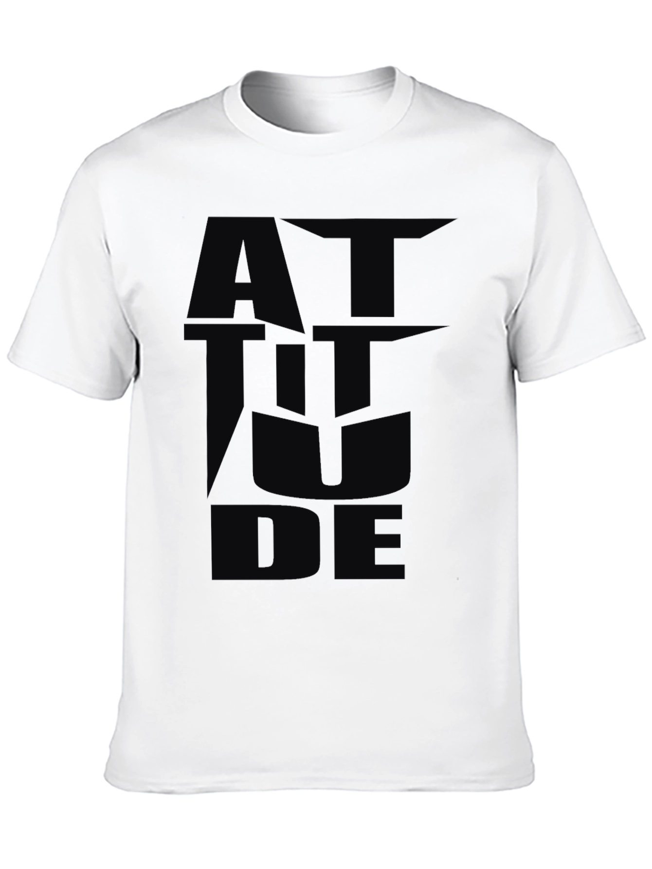 Attitude Graphic Black T-Shirt