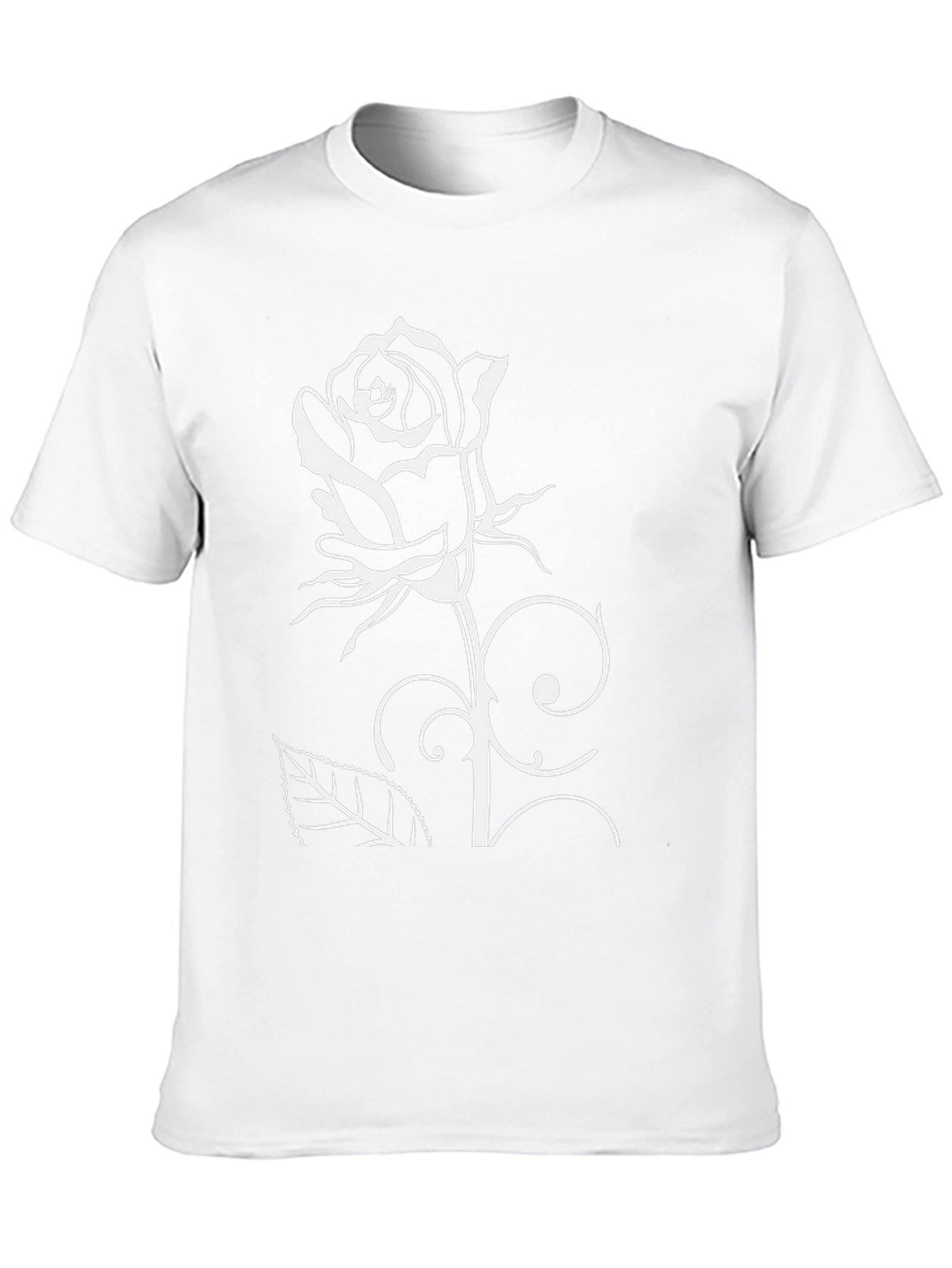 Black Rose Graphic Tee - Stylish Mens Shirt