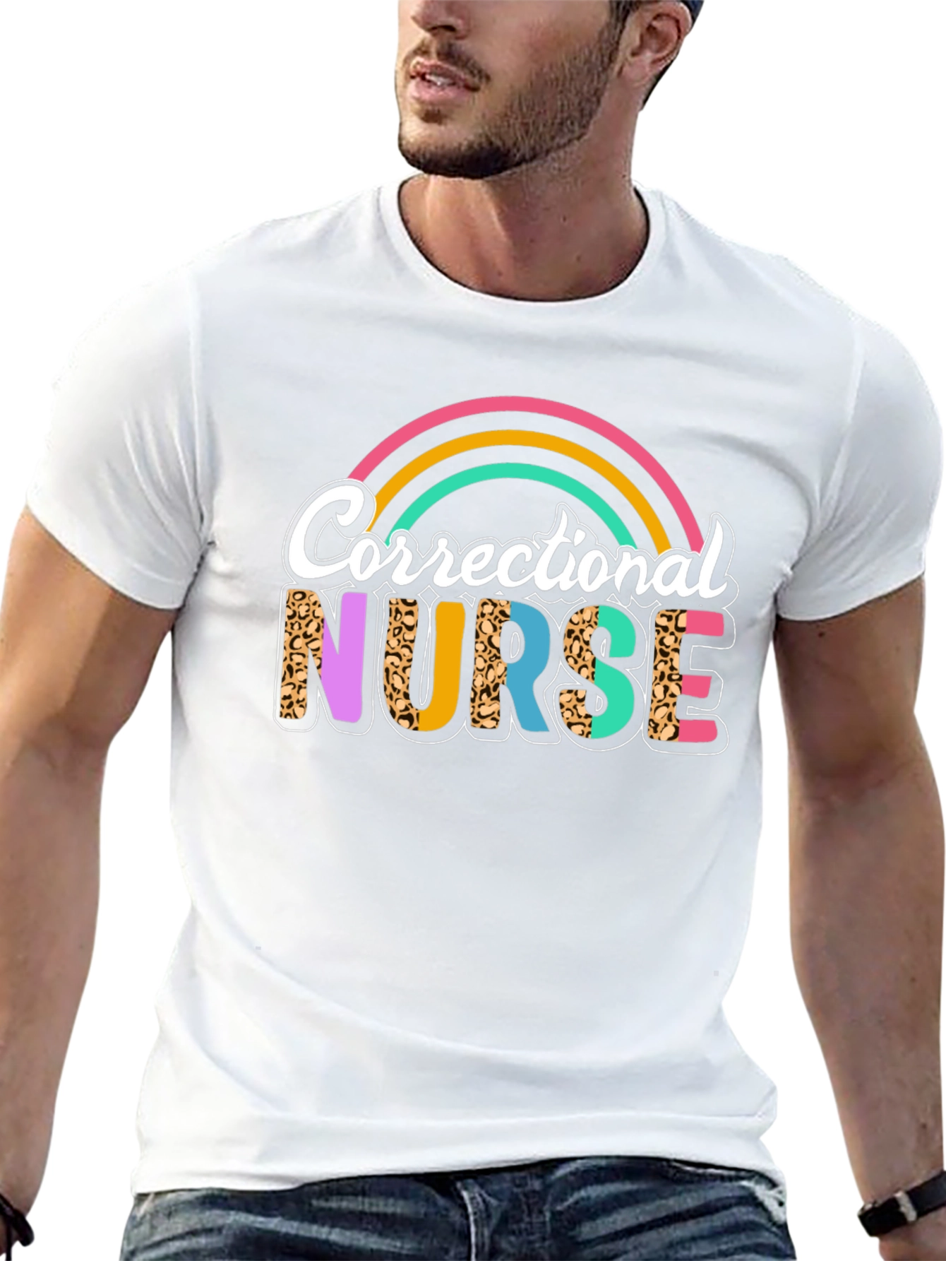 Correctional Nurse Rainbow Tee