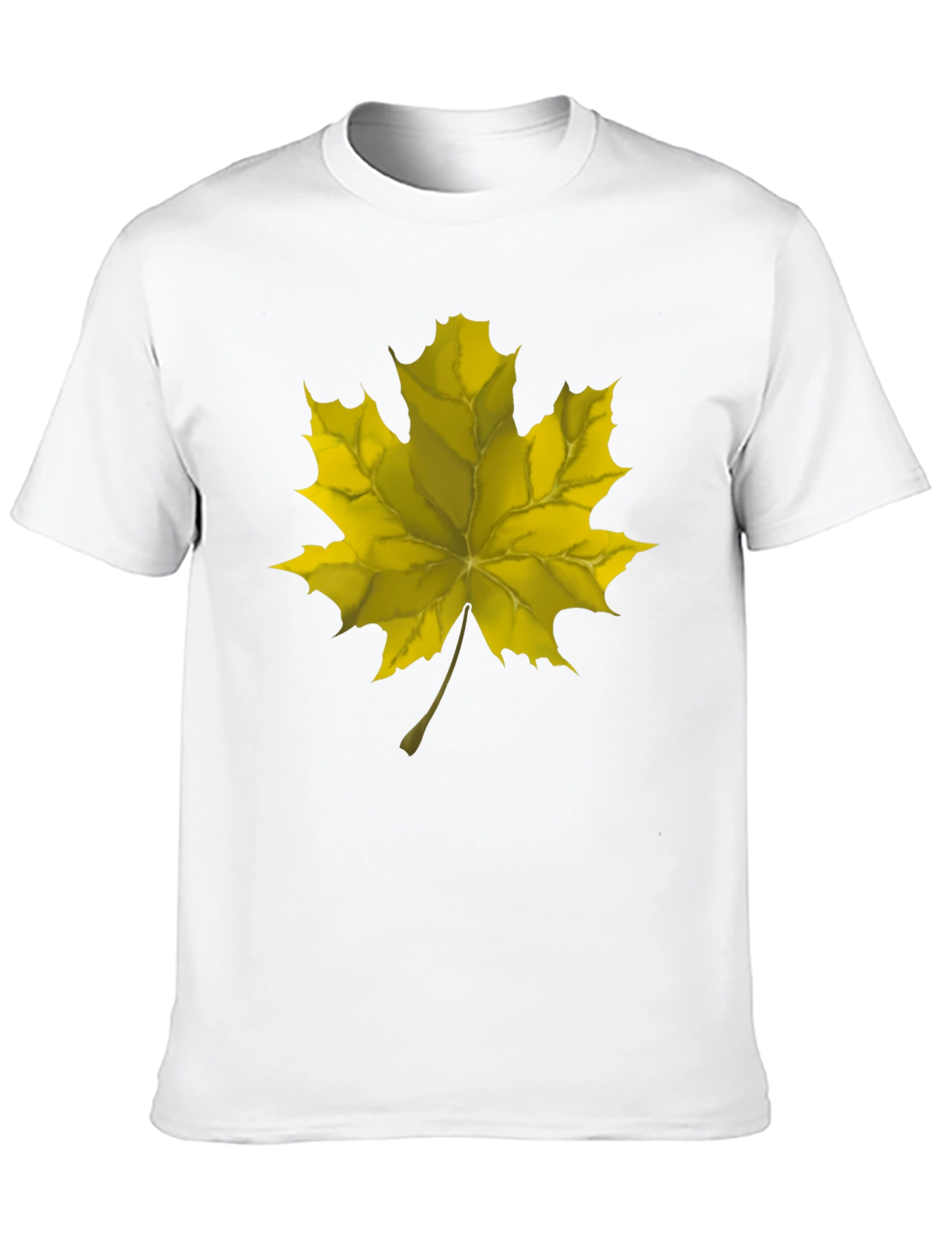 Maple Leaf Graphic Tee - Black Cotton Comfort