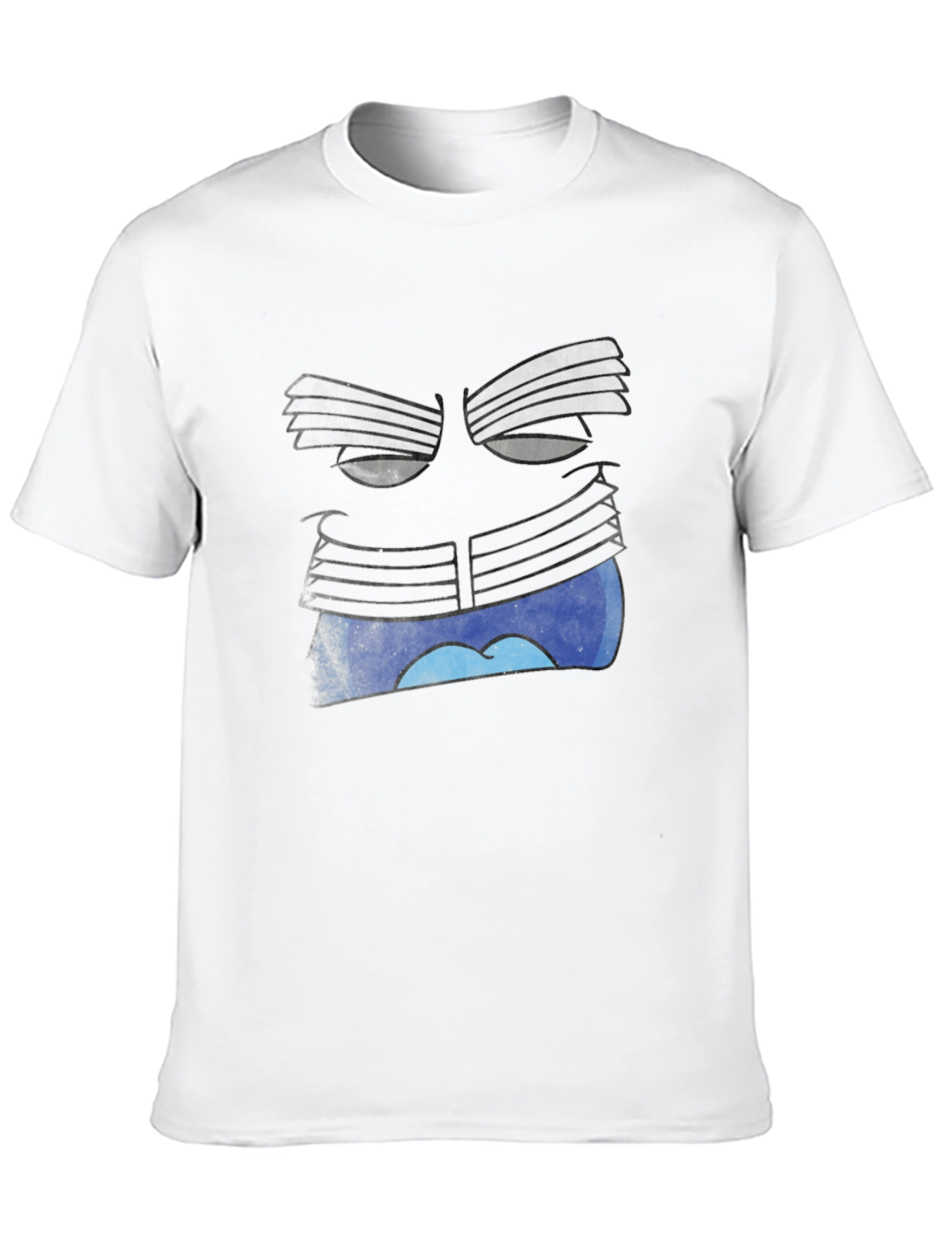 Surreal Face Graphic Black T-Shirt
