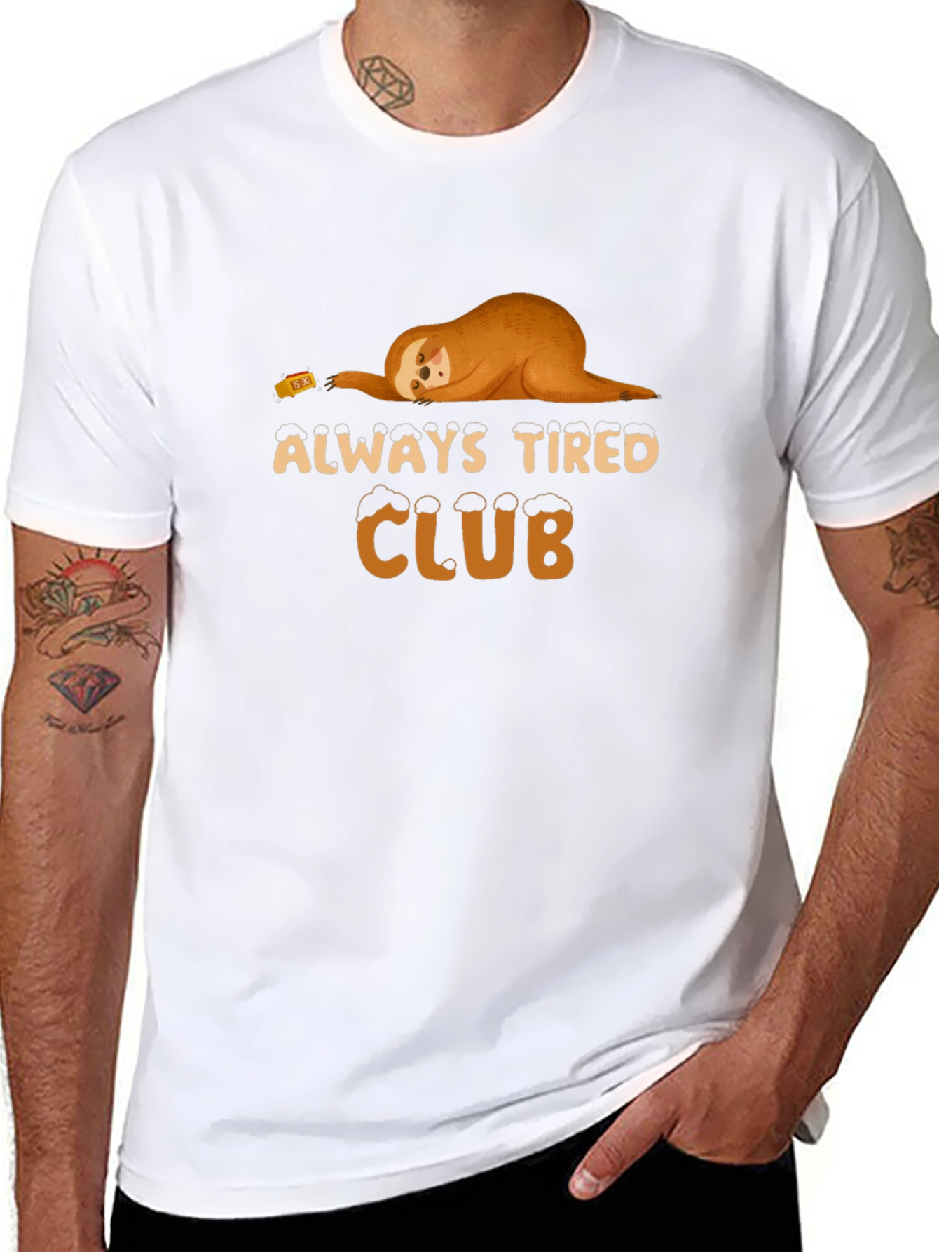 Always Tired Club Sloth T-Shirt